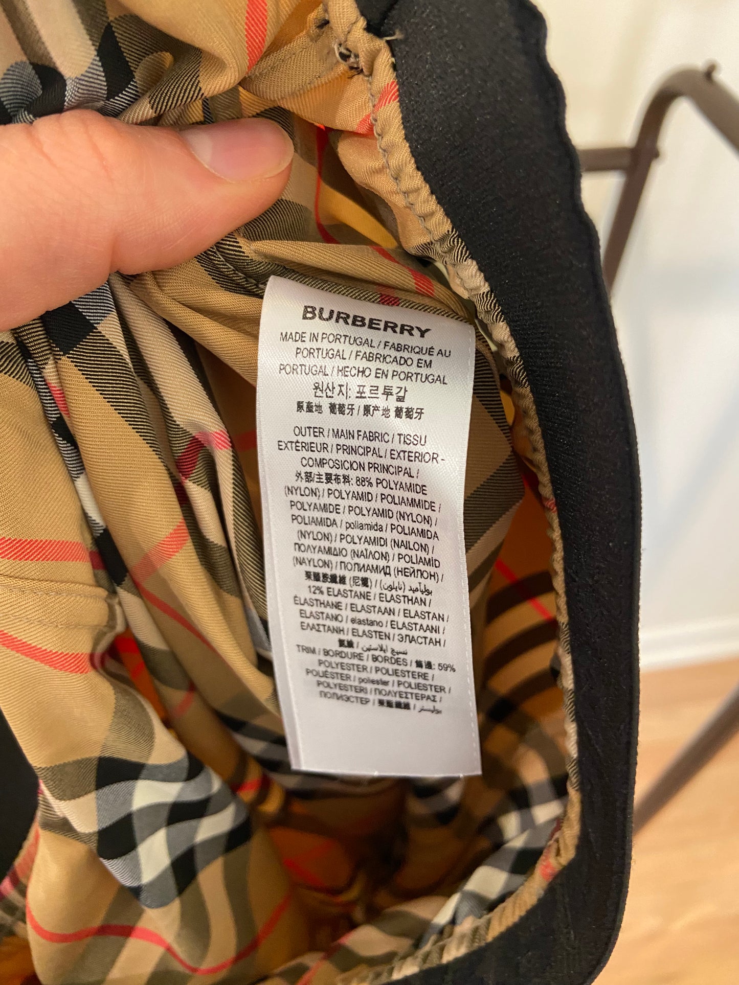 Burberry Check Turtleneck Zip Top and Vintage Check Leggings size S