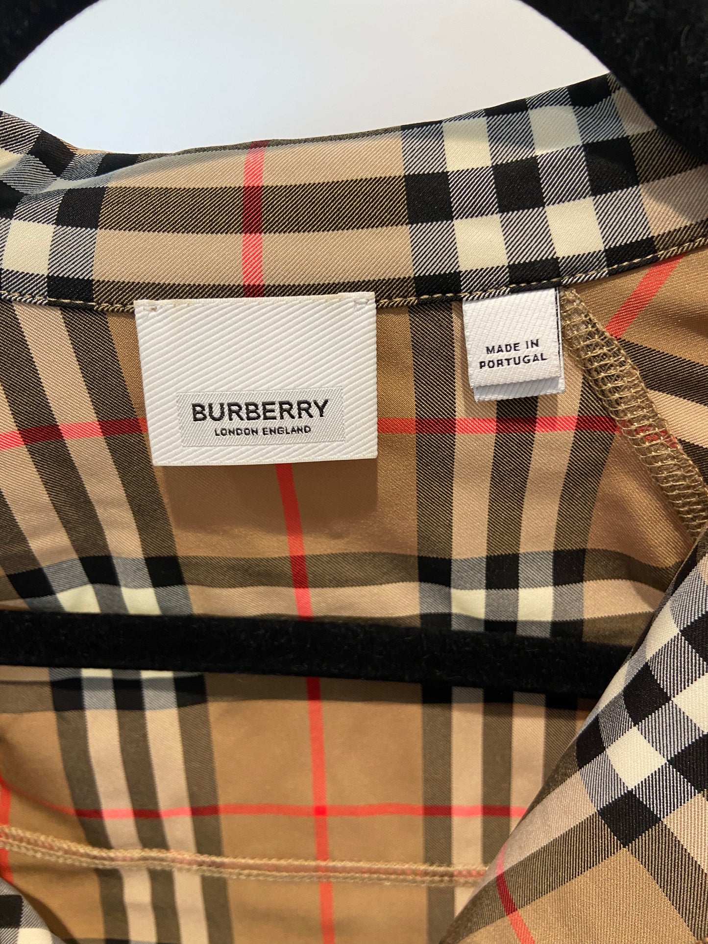 Burberry Check Turtleneck Zip Top and Vintage Check Leggings size S
