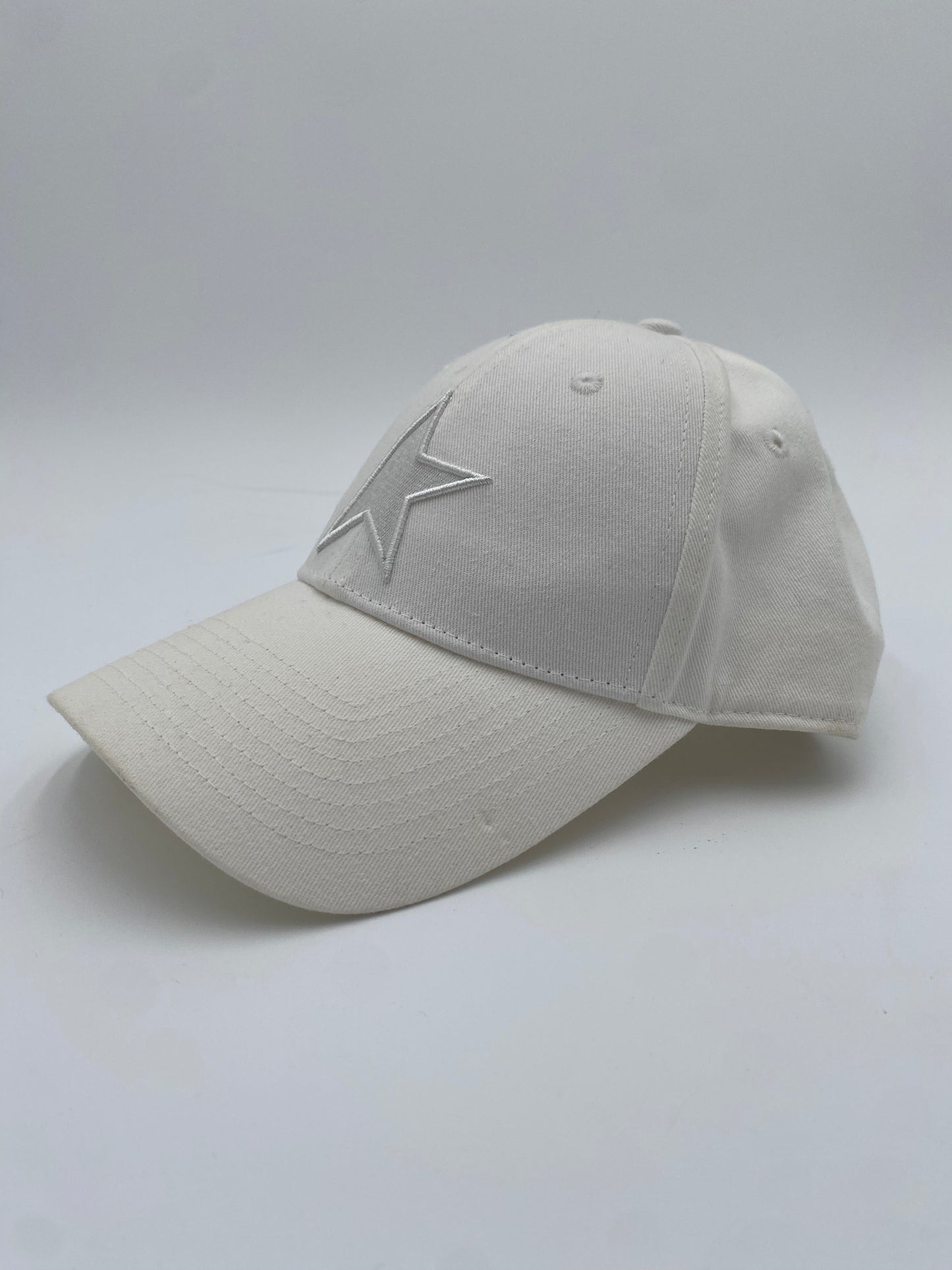 Golden Goose White Cap with Star One size