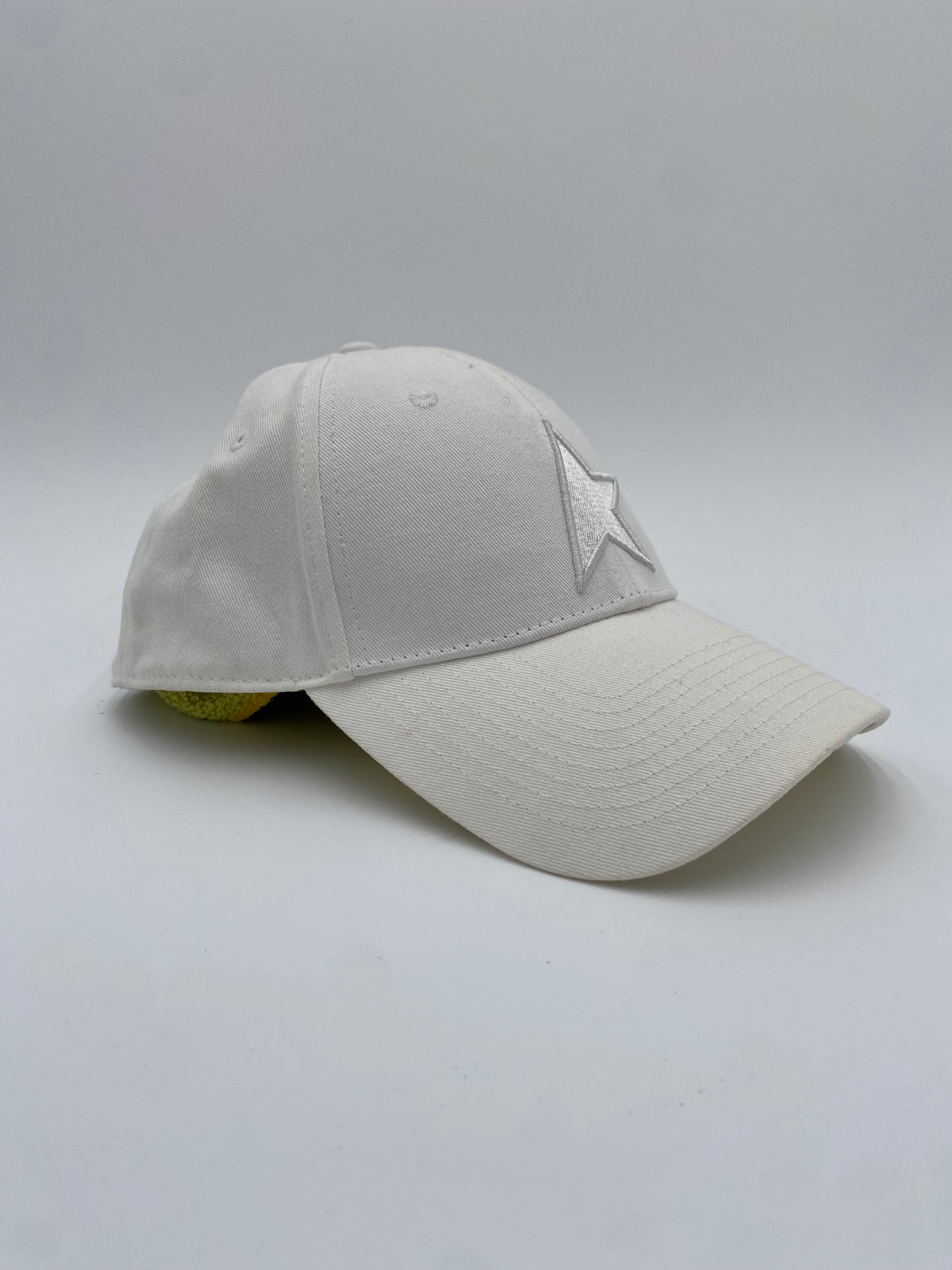 Golden Goose White Cap with Star One size