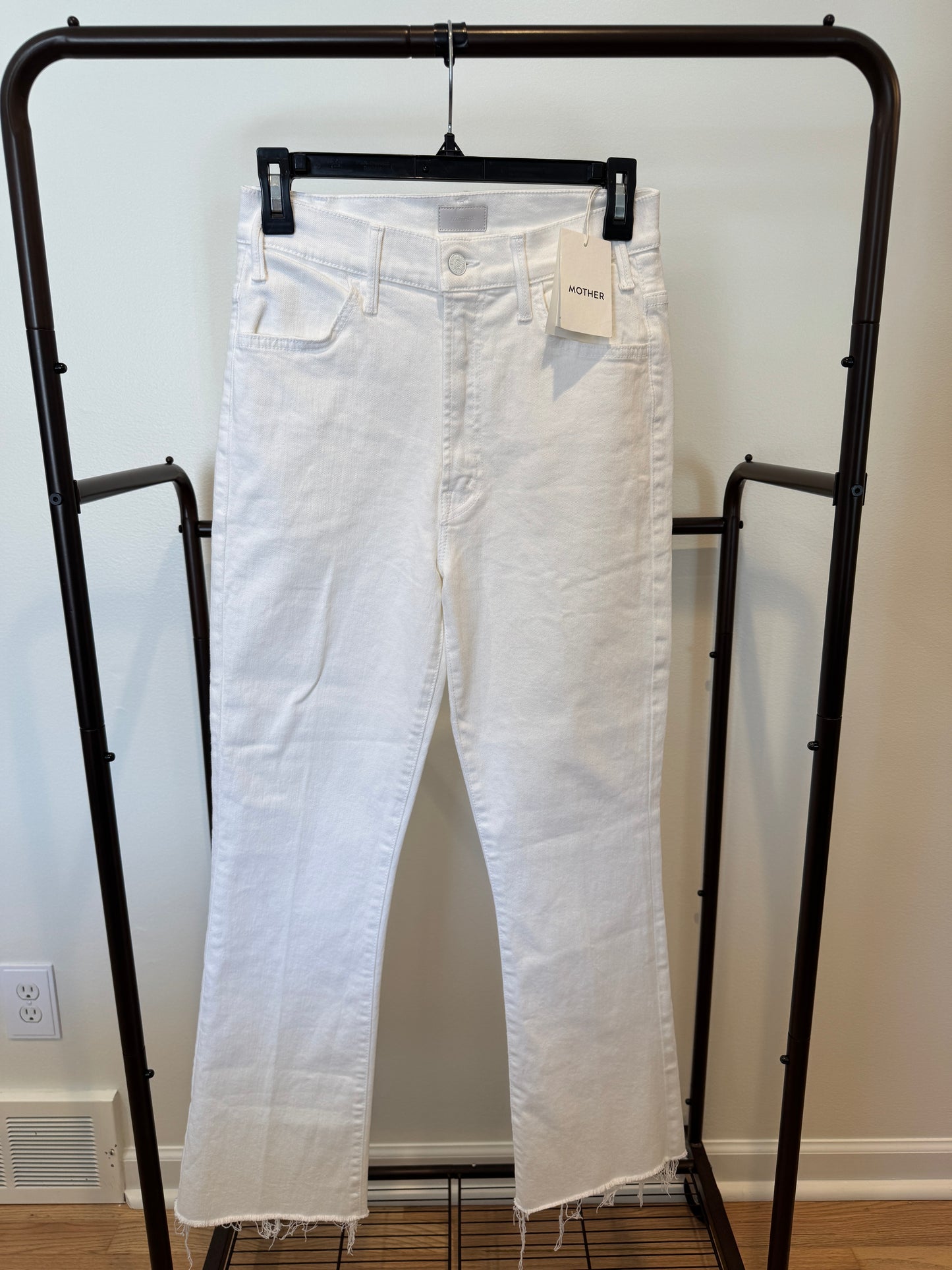 Mother The Hustler Ankle Fray Jeans size 28