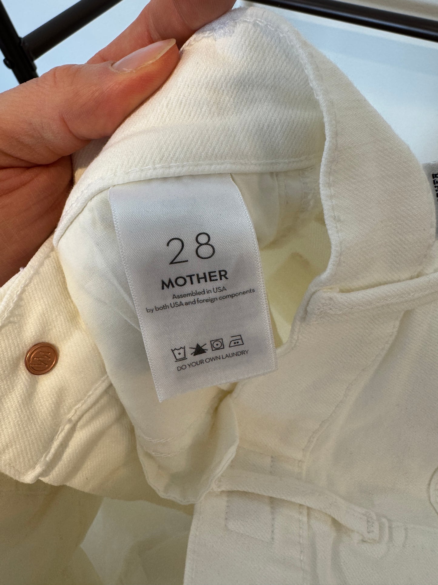 Mother The Hustler Ankle Fray Jeans size 28