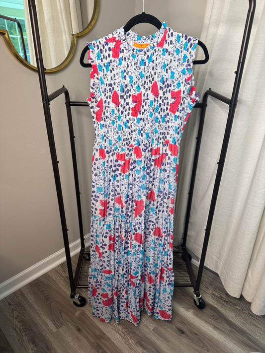 Oliphant Smocked Maxi Dress size S