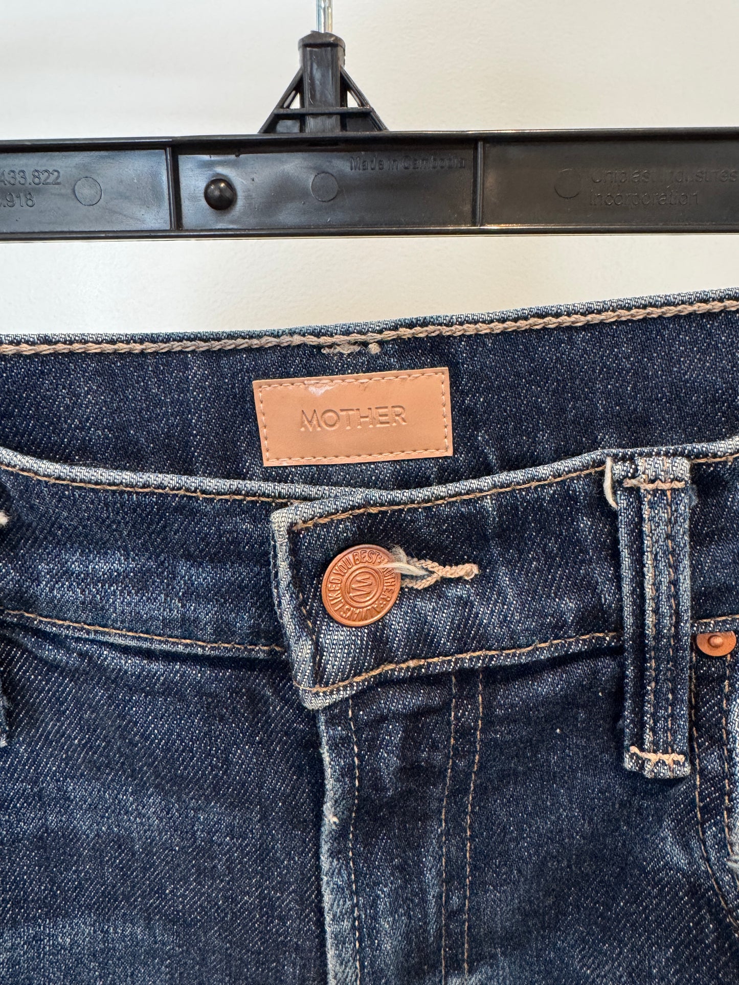 Mother The Fangirl Flood Yee Haw Jeans size 27