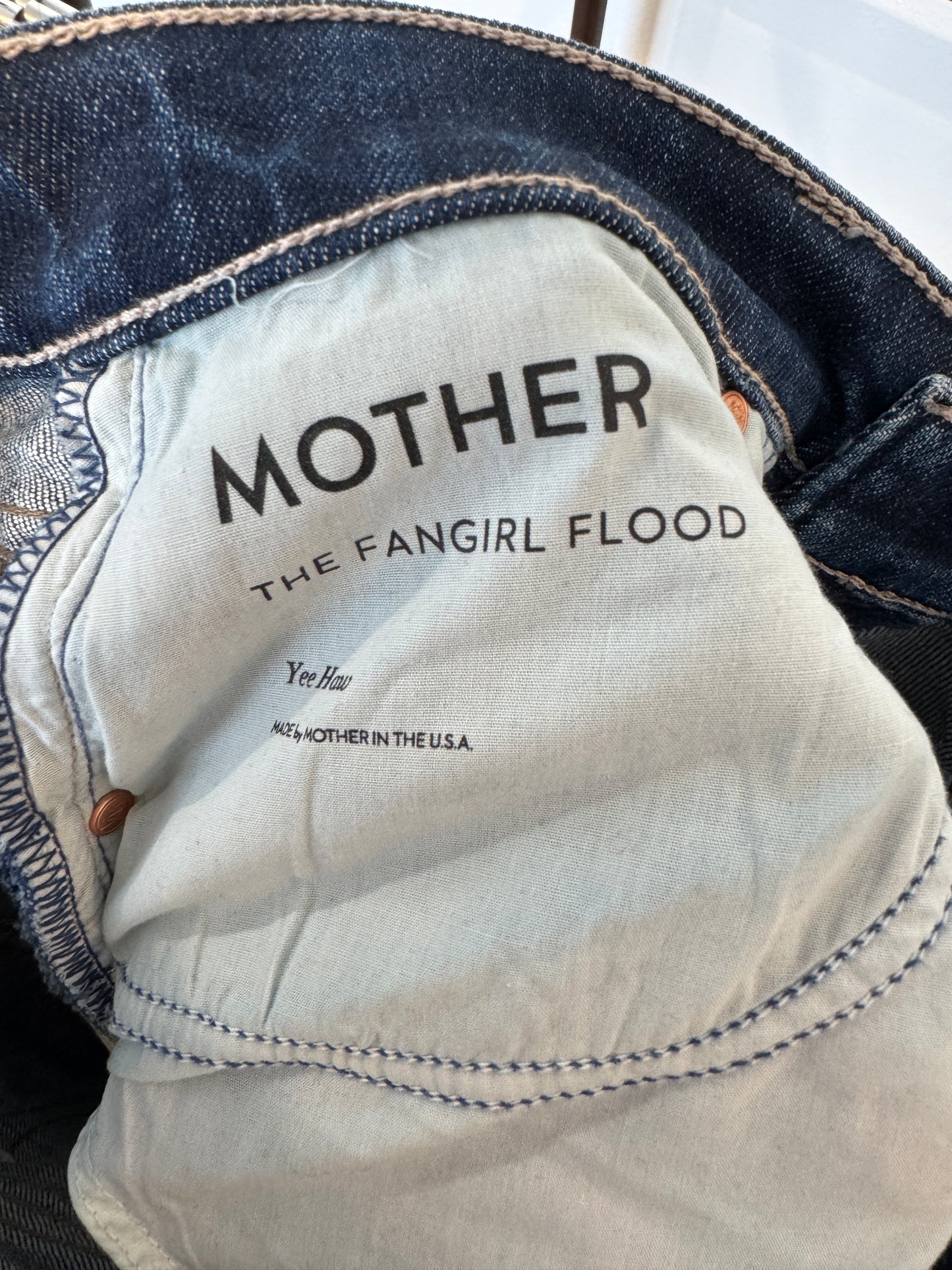 Mother The Fangirl Flood Yee Haw Jeans size 27