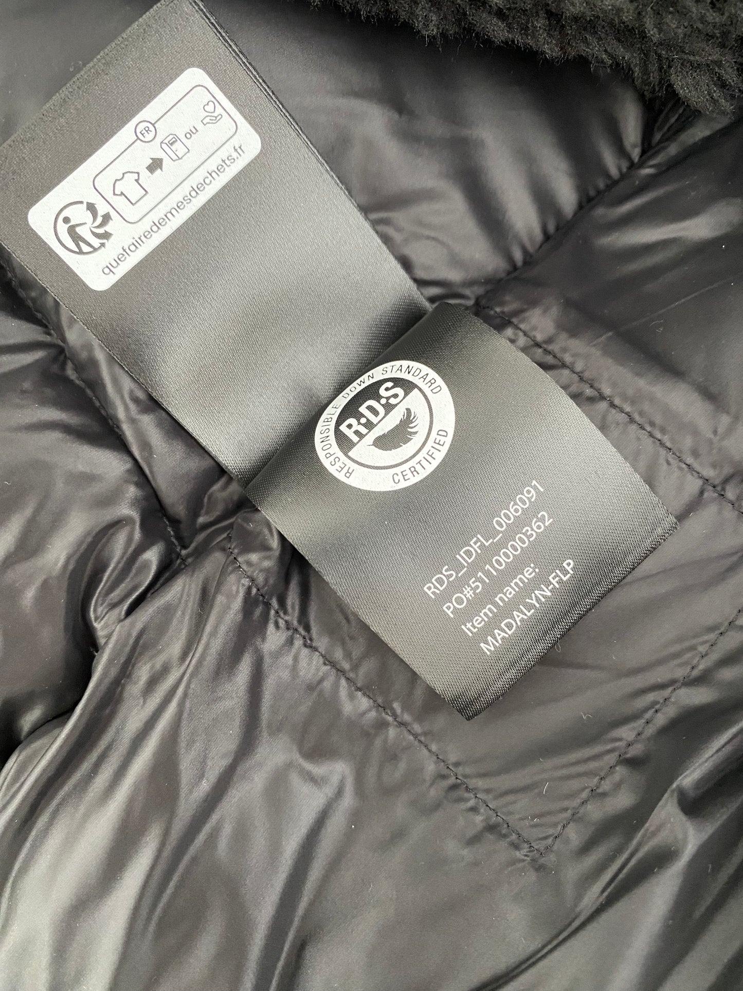 Mackage Madalyn Flocked Medium Down Coat Puffer Jacket size XL