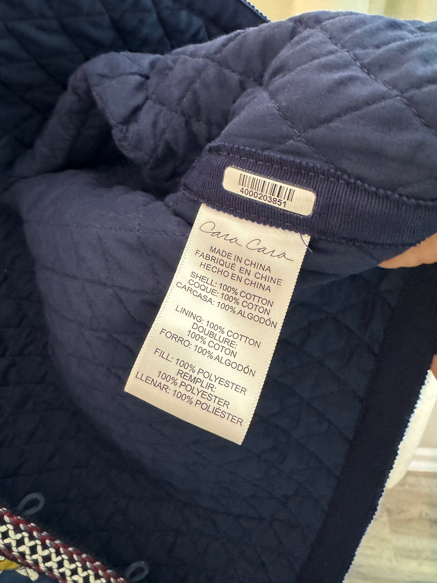 Cara Cara Marissa Quilted Jacket size S