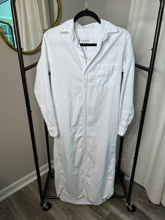 Frank and Eileen Rory Denim White Maxi Dress size XS