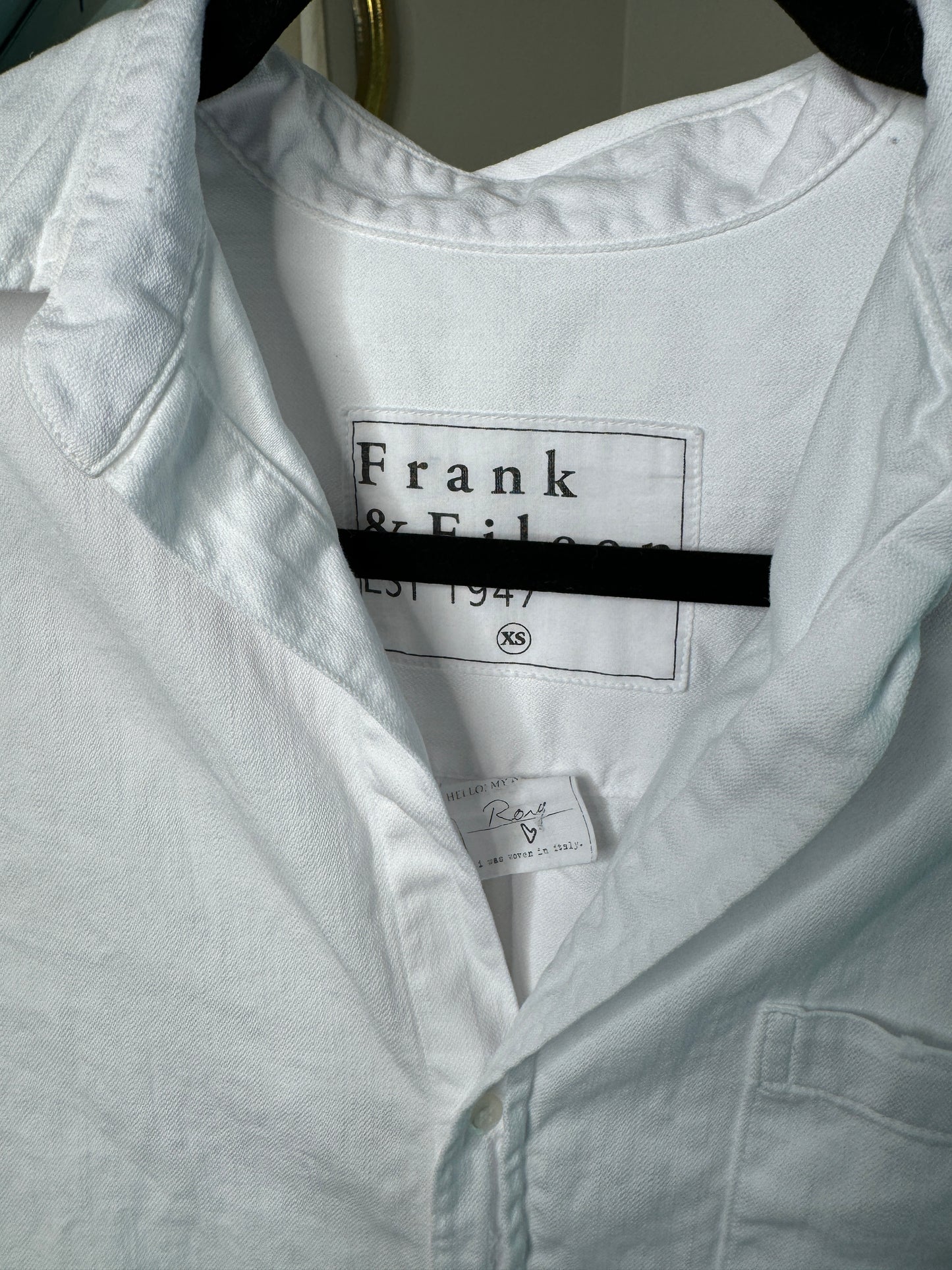 Frank and Eileen Rory Denim White Maxi Dress size XS