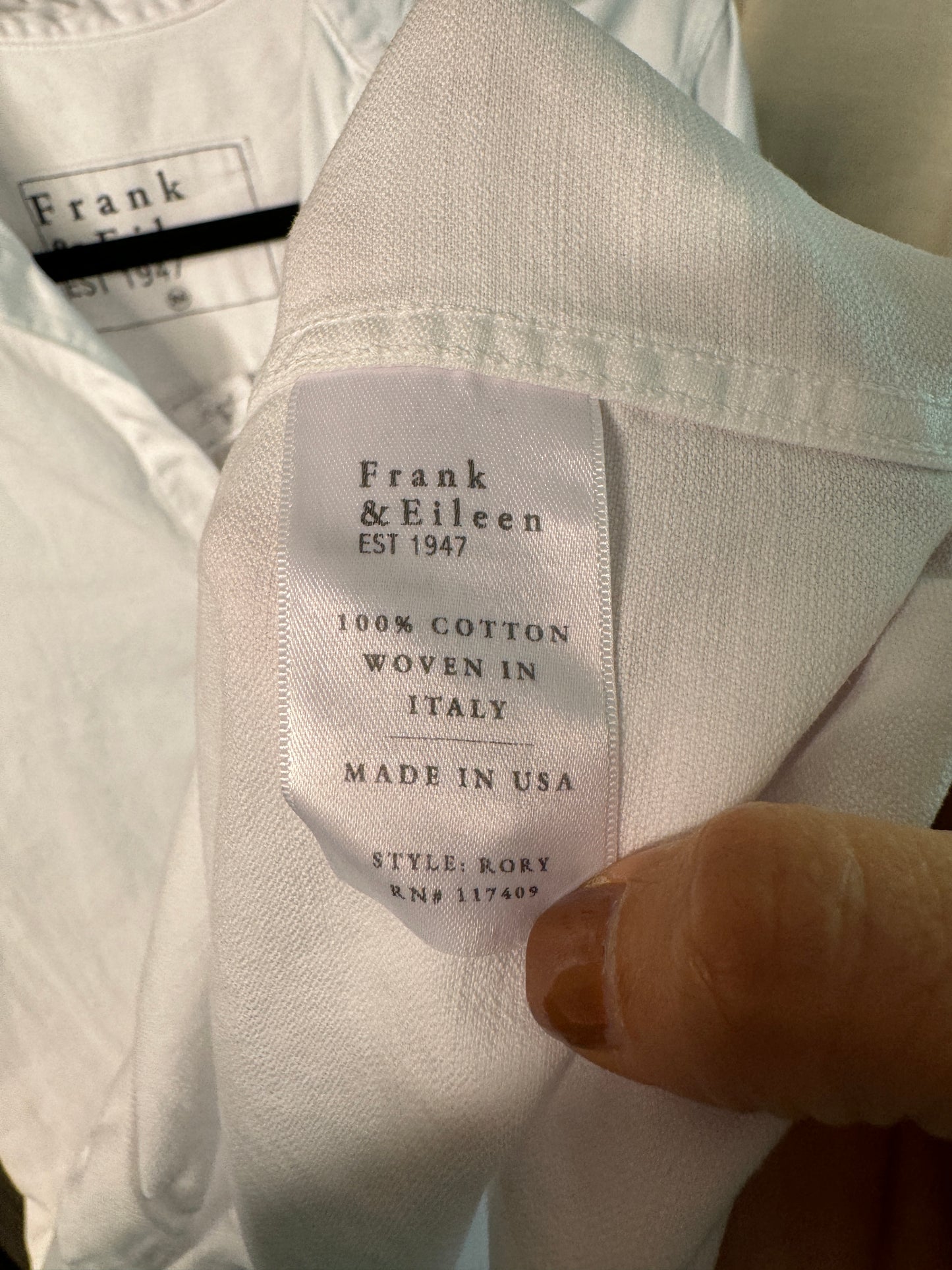 Frank and Eileen Rory Denim White Maxi Dress size XS