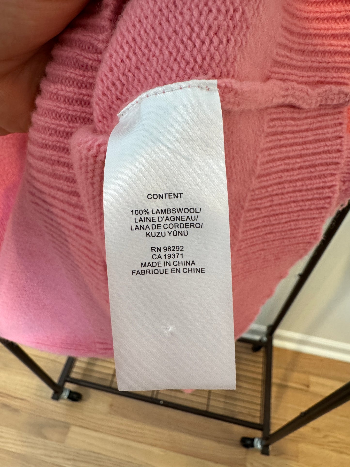 Tibi Soft Lambswool Distressed Vest size M