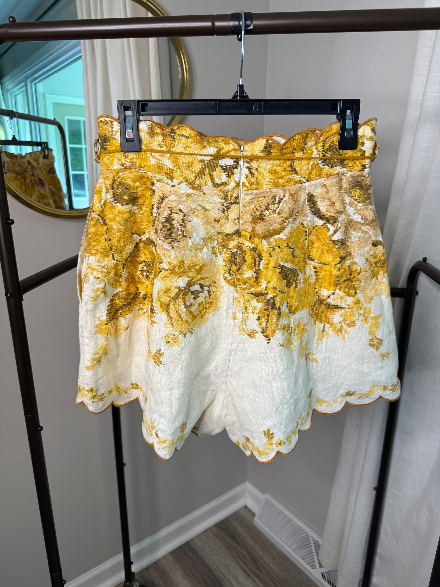 ZIMMERMANN Aliane Scallop Shorts size US 8