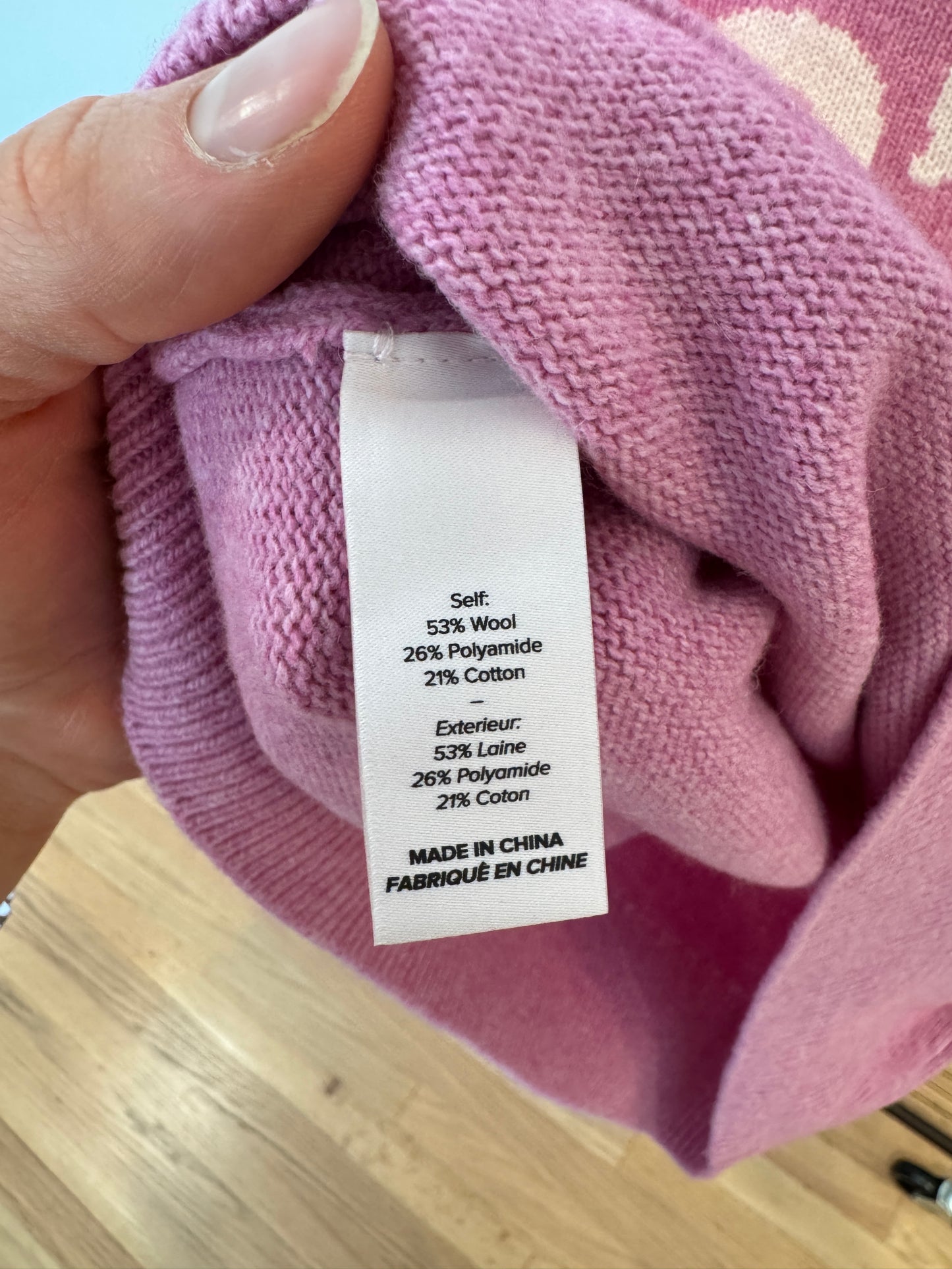 Cinq à Sept C'Est Chic Wool Blend Sweater size S