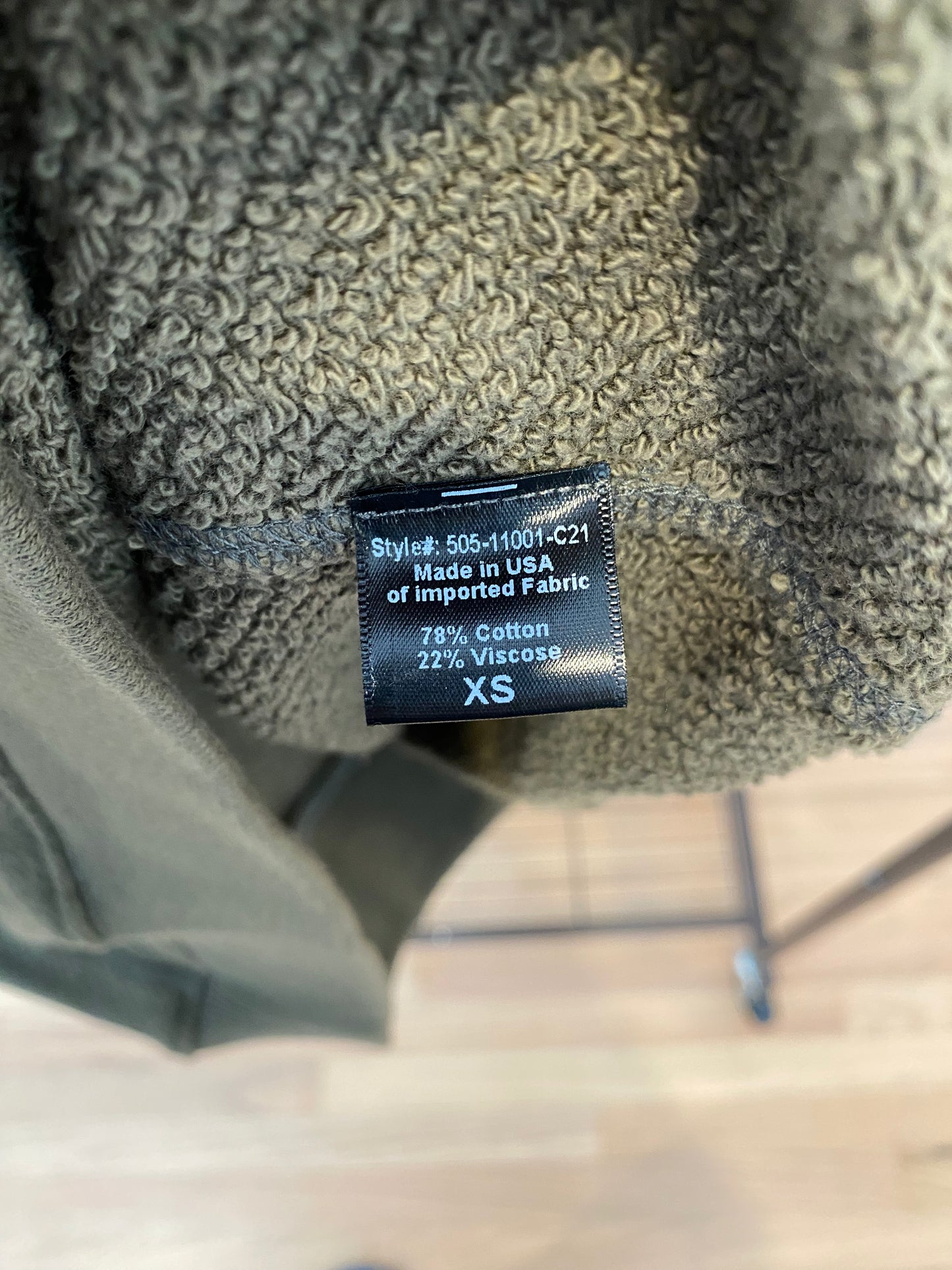 Jenni Kayne Saturday Sweatshirt in Olive Green size XS