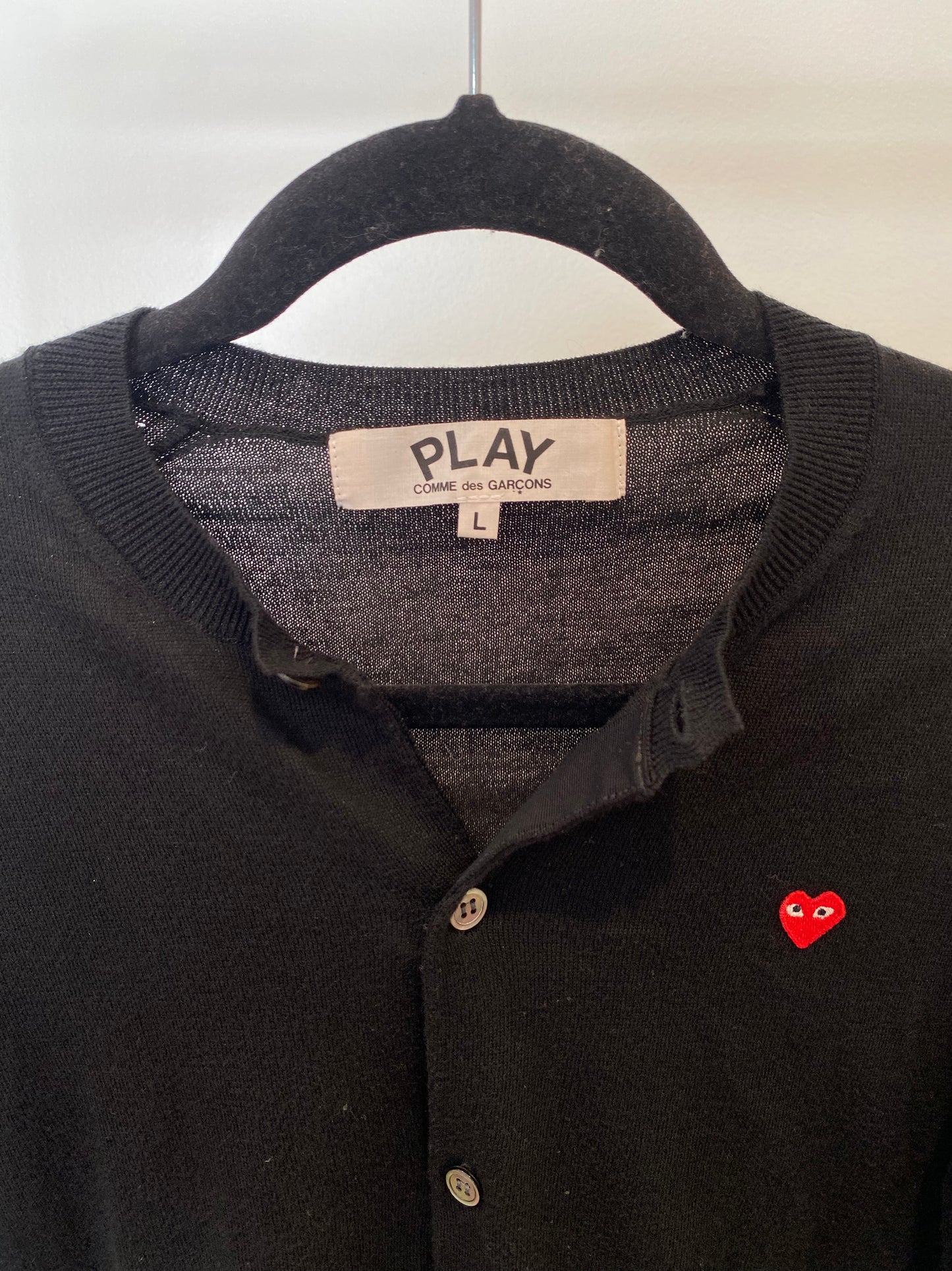 Comme Des Garçons Small Heart Cotton B=Cardigan size L