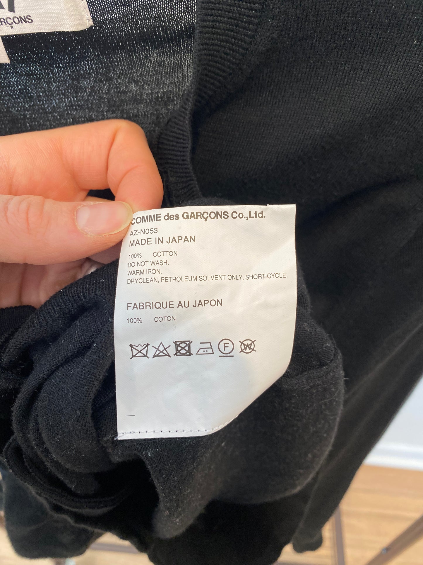 Comme Des Garçons Small Heart Cotton B=Cardigan size L