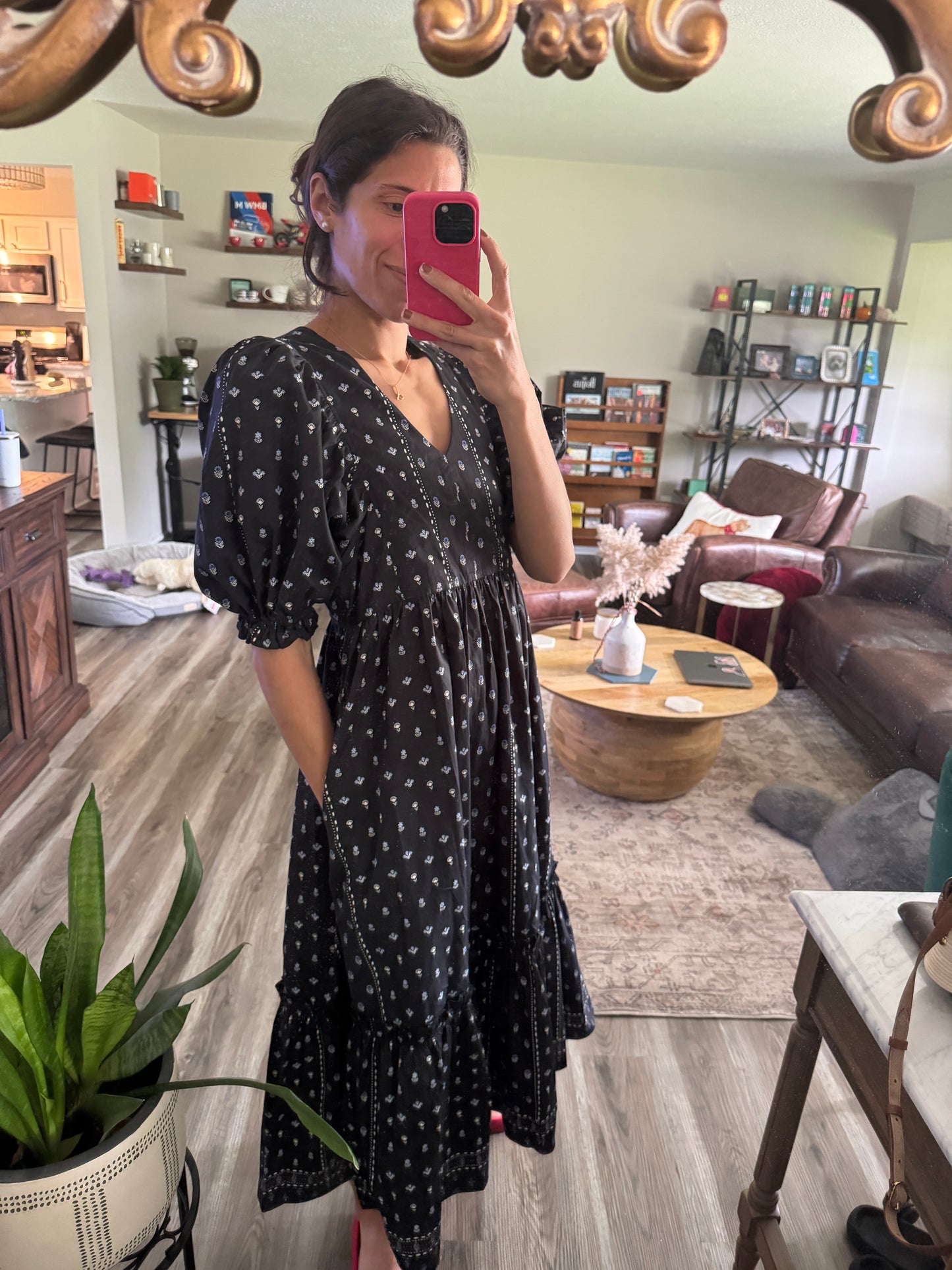 Hunter Bell Palmer Midi Dress size S