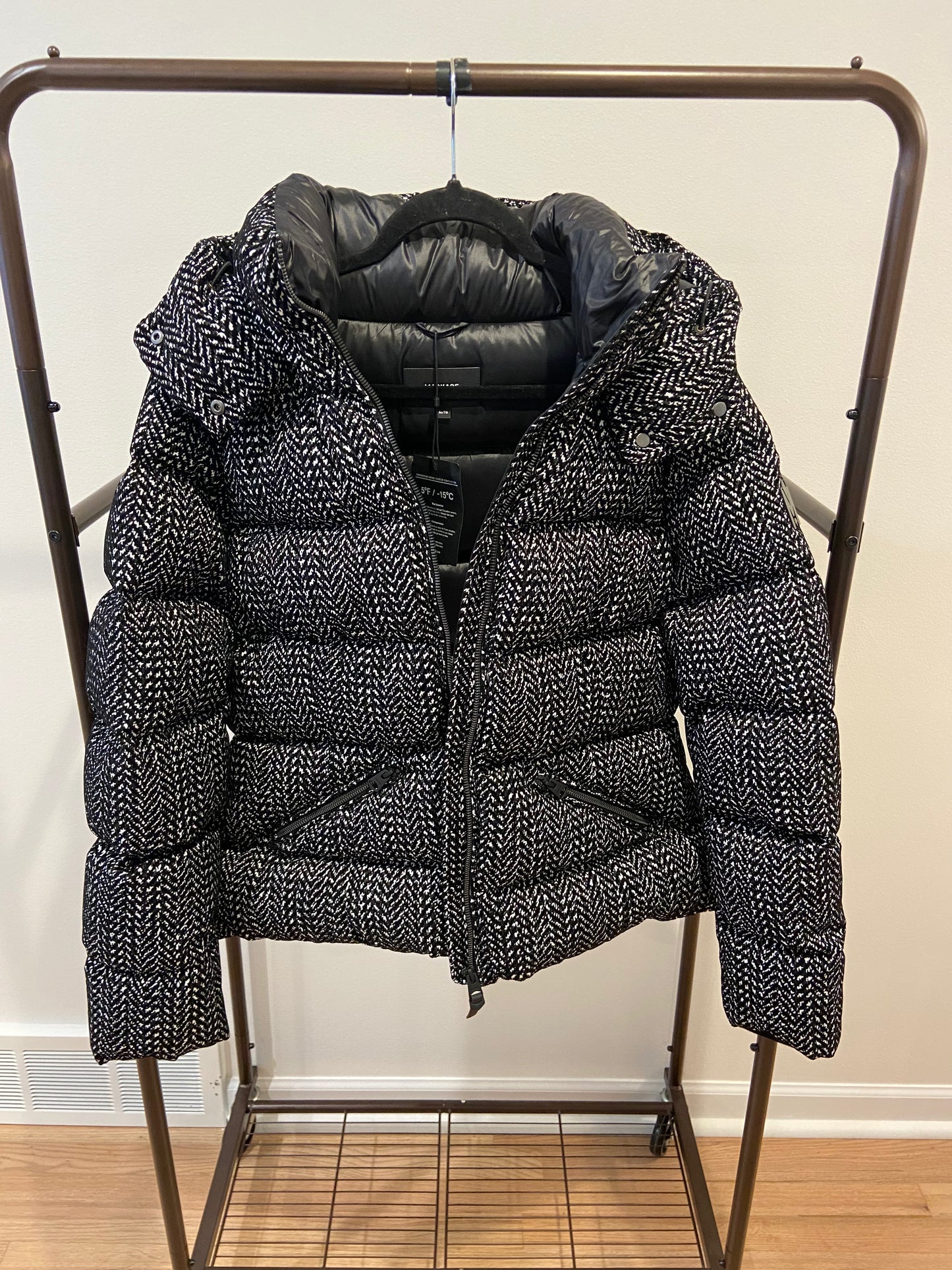 Mackage Madalyn Flocked Medium Down Coat Puffer Jacket size XL