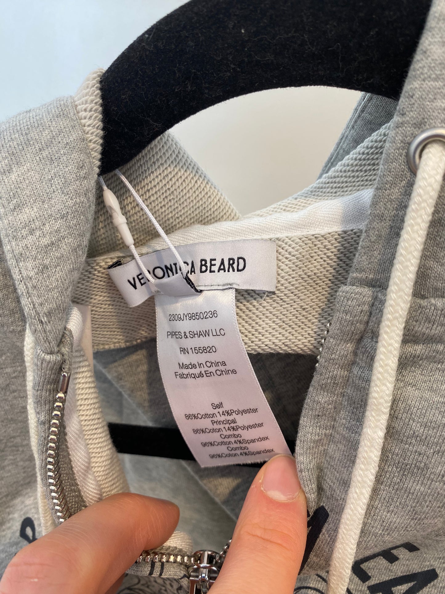Veronica Beard Wazen Hoodie Dickey size 00-14