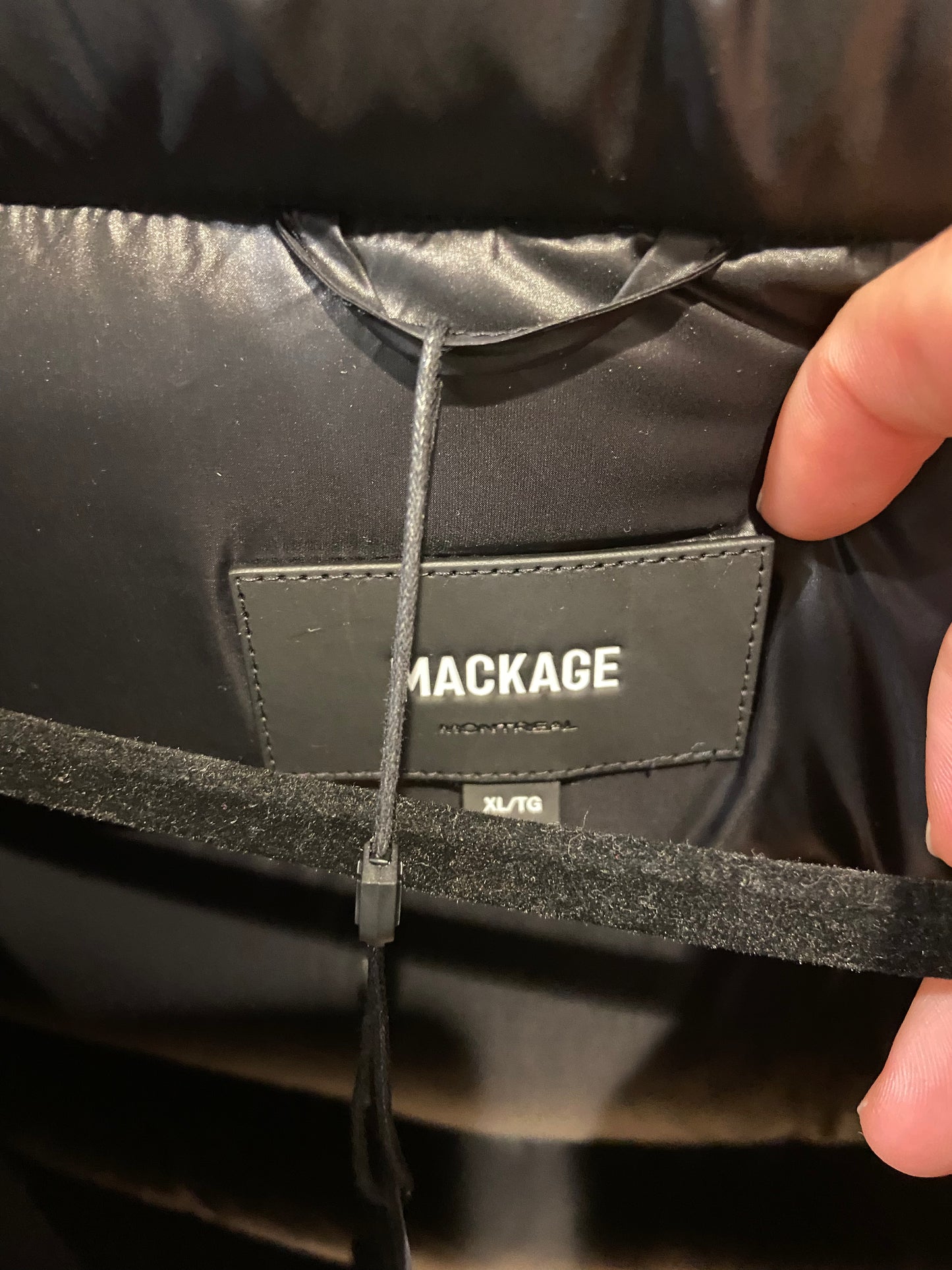 Mackage Madalyn Flocked Medium Down Coat Puffer Jacket size XL