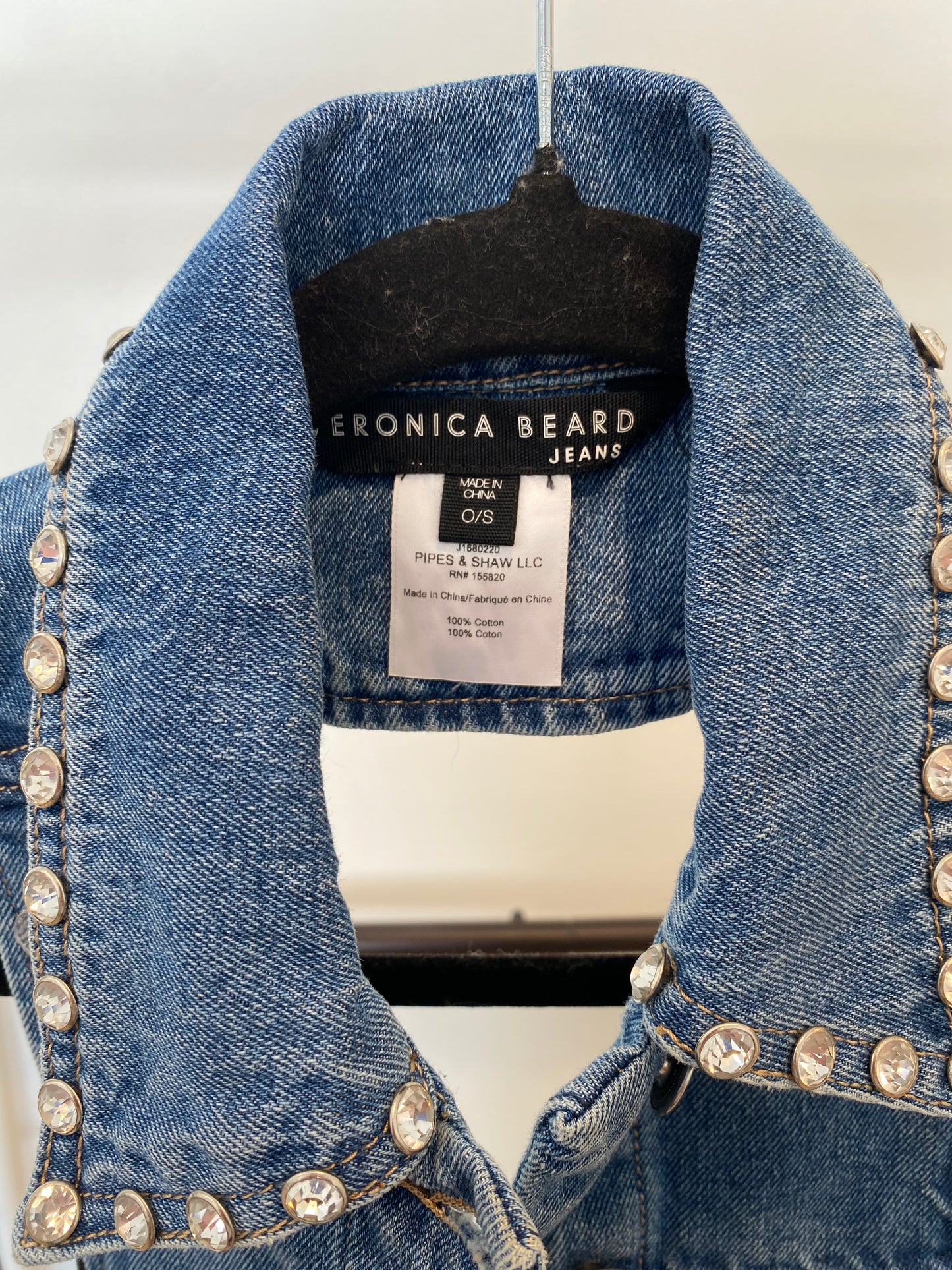 Veronica Beard Studded Denim Dickey size 00-14