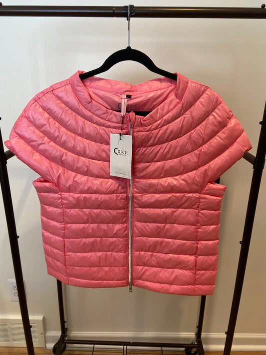 Cotes of London St. Ives Puffer Vest in Bubblegum Pink size L