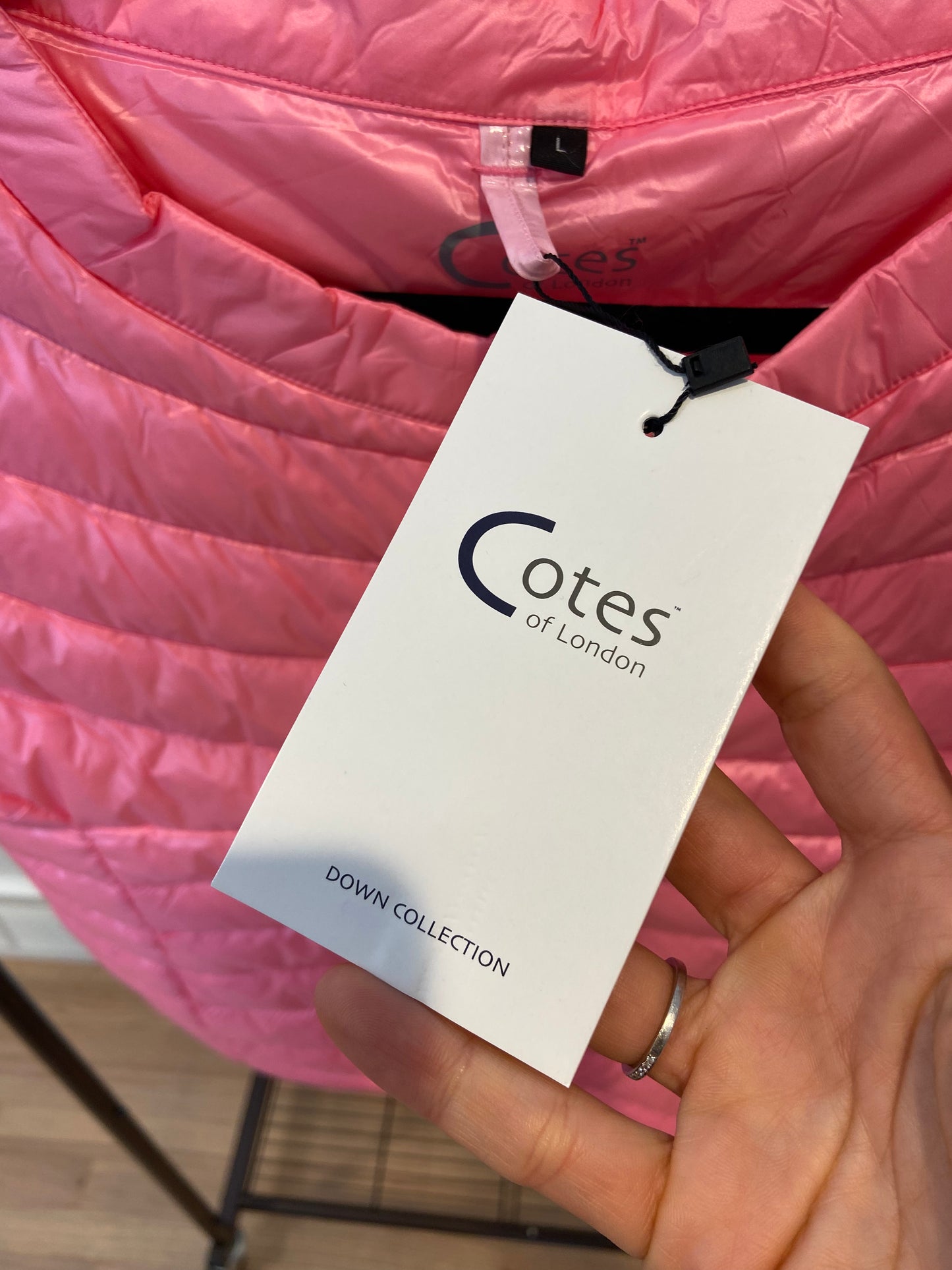 Cotes of London St. Ives Puffer Vest in Bubblegum Pink size L
