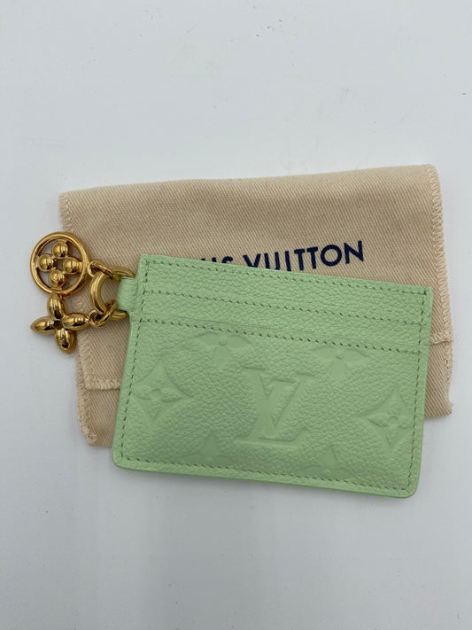 Louis Vuitton Charms Card Holder in Spring Green
