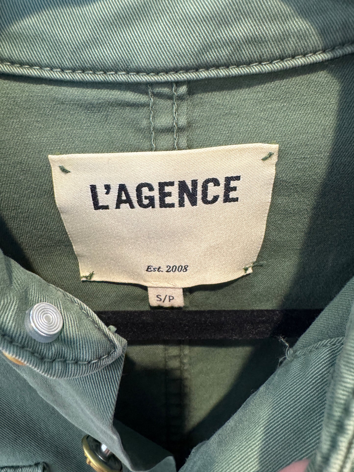 L'Agence Safari Belted Long Jacket size S