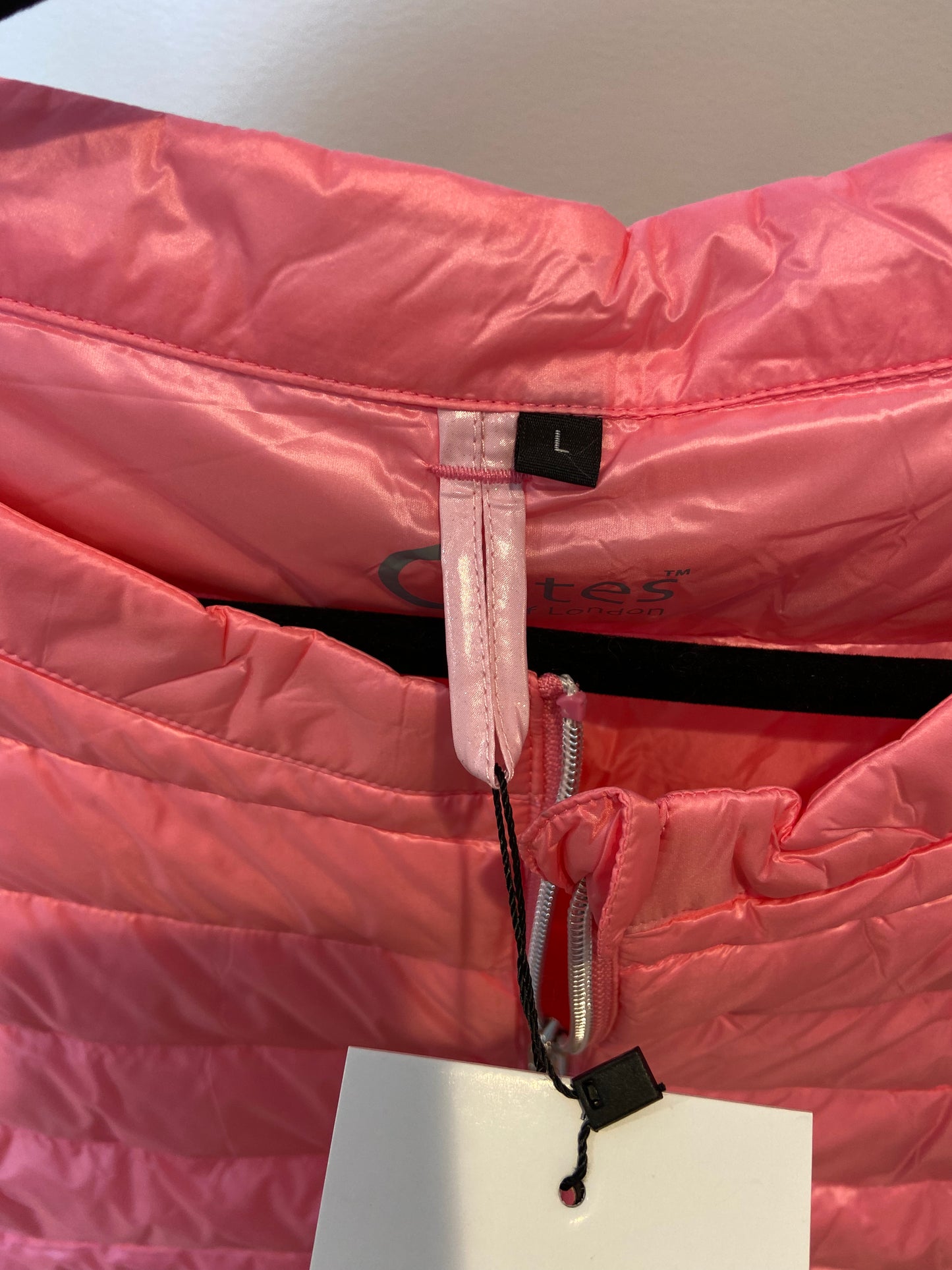 Cotes of London St. Ives Puffer Vest in Bubblegum Pink size L