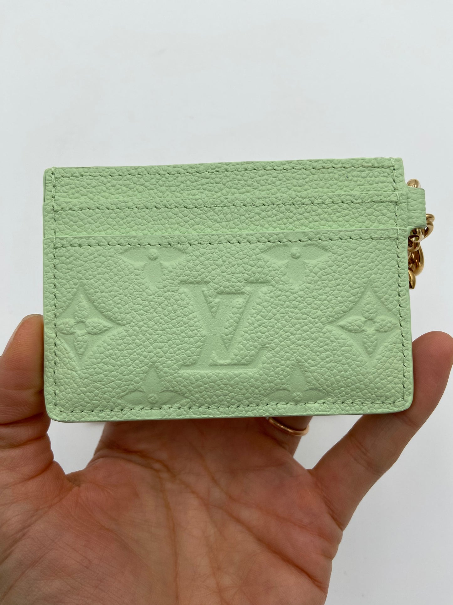 Louis Vuitton Charms Card Holder in Spring Green