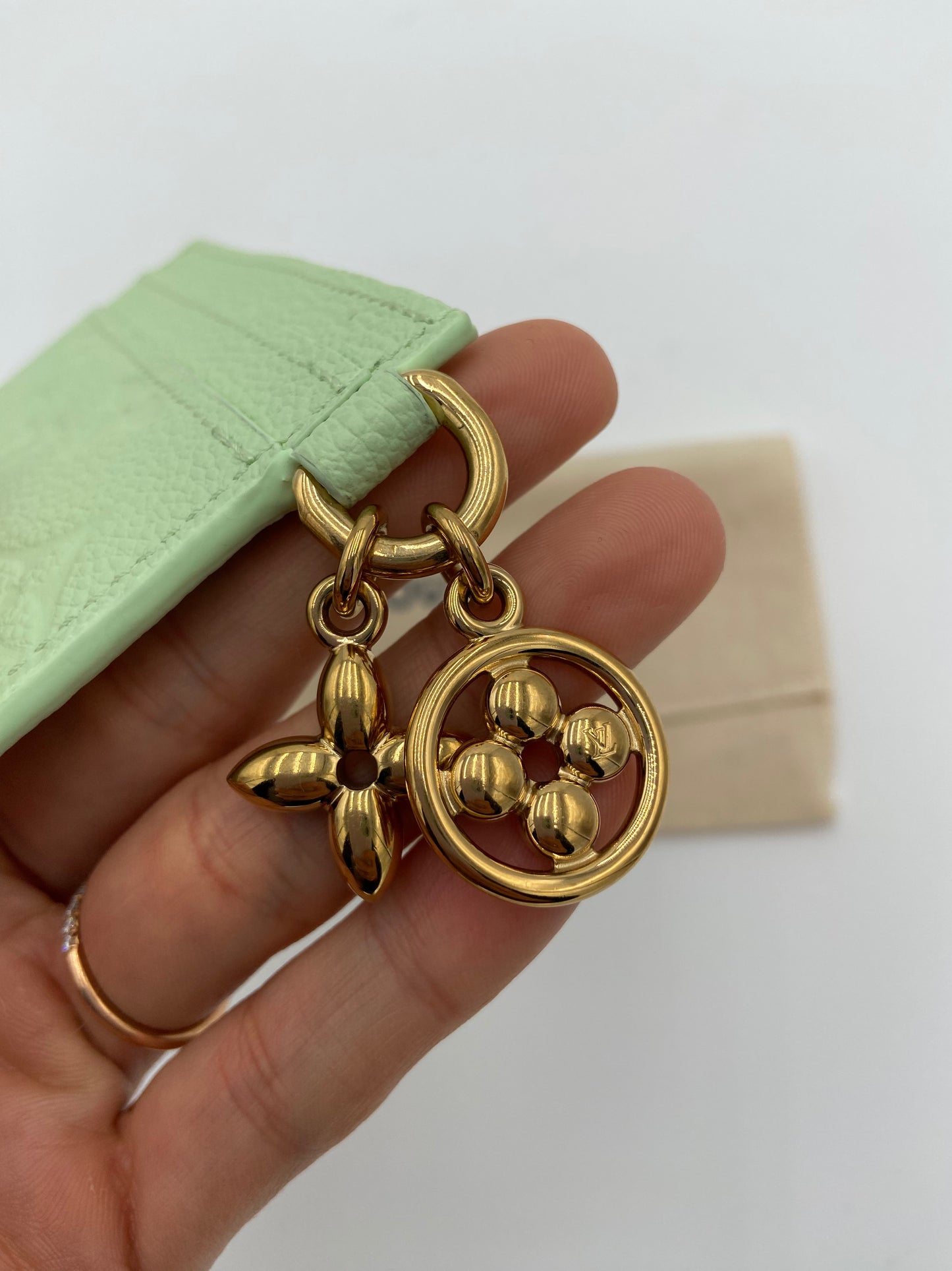 Louis Vuitton Charms Card Holder in Spring Green