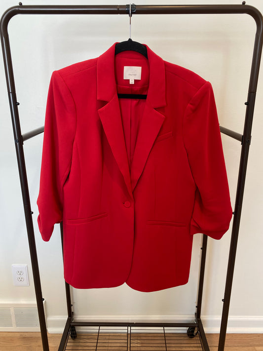 Cinq a Sept Khloe Ruched Sleeve Blazer size 10