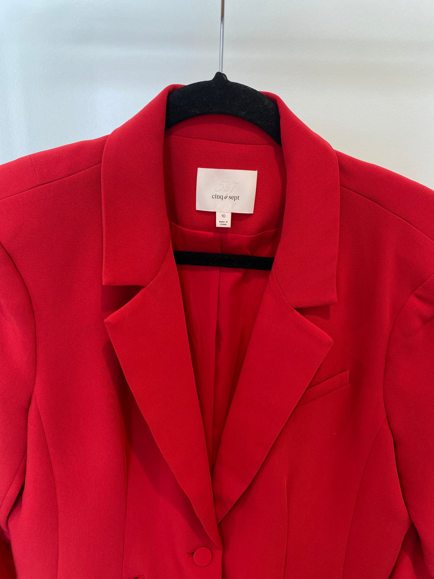 Cinq a Sept Khloe Ruched Sleeve Blazer size 10