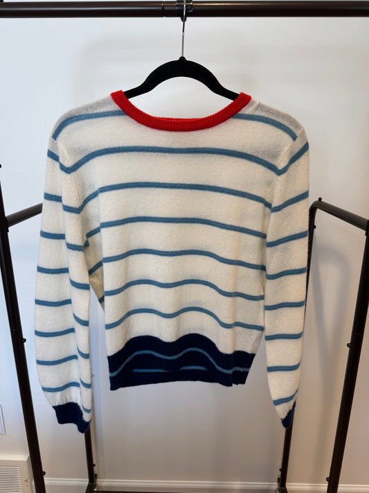 Trovata Birds of Paradis Ryann Cashmere Sweater size S
