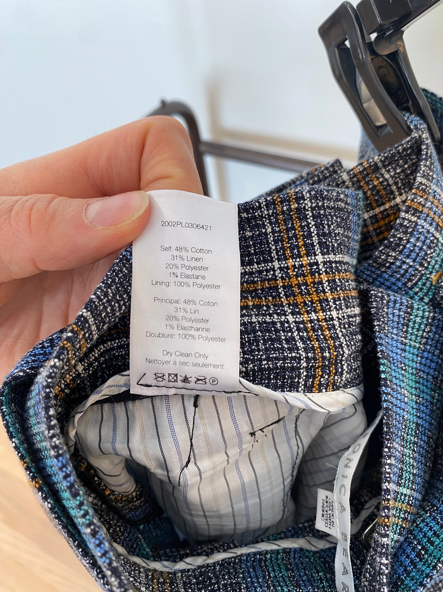 Veronica Beard Martel Plaid Suit Set Blazer and Pants Set size 4