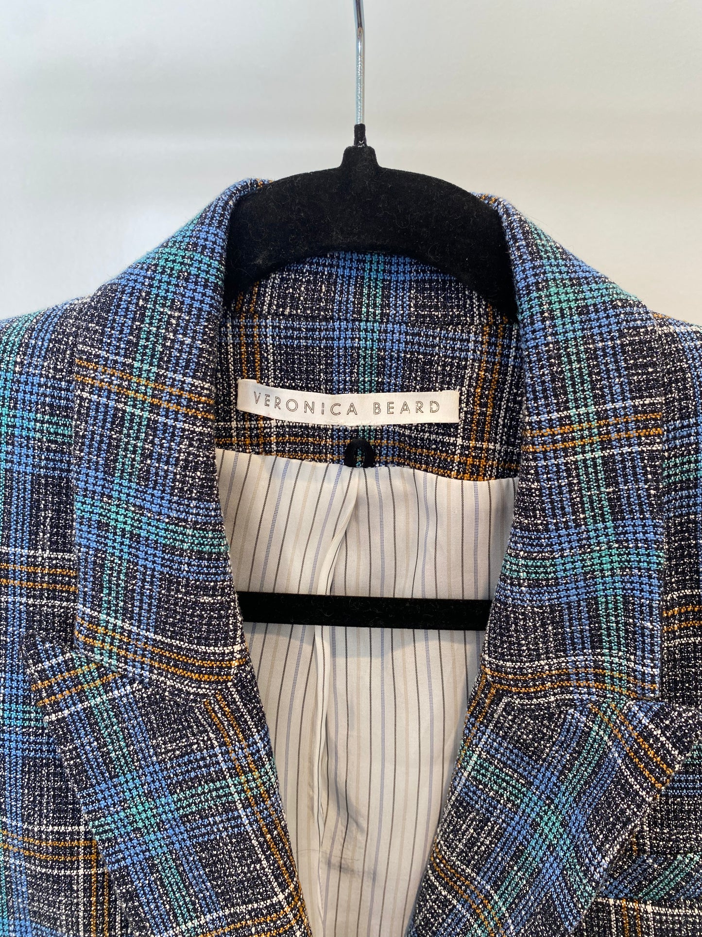 Veronica Beard Martel Plaid Suit Set Blazer and Pants Set size 4