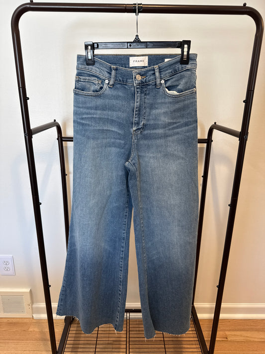 Frame Le Palazzo Crop Wide Leg Jeans size 27