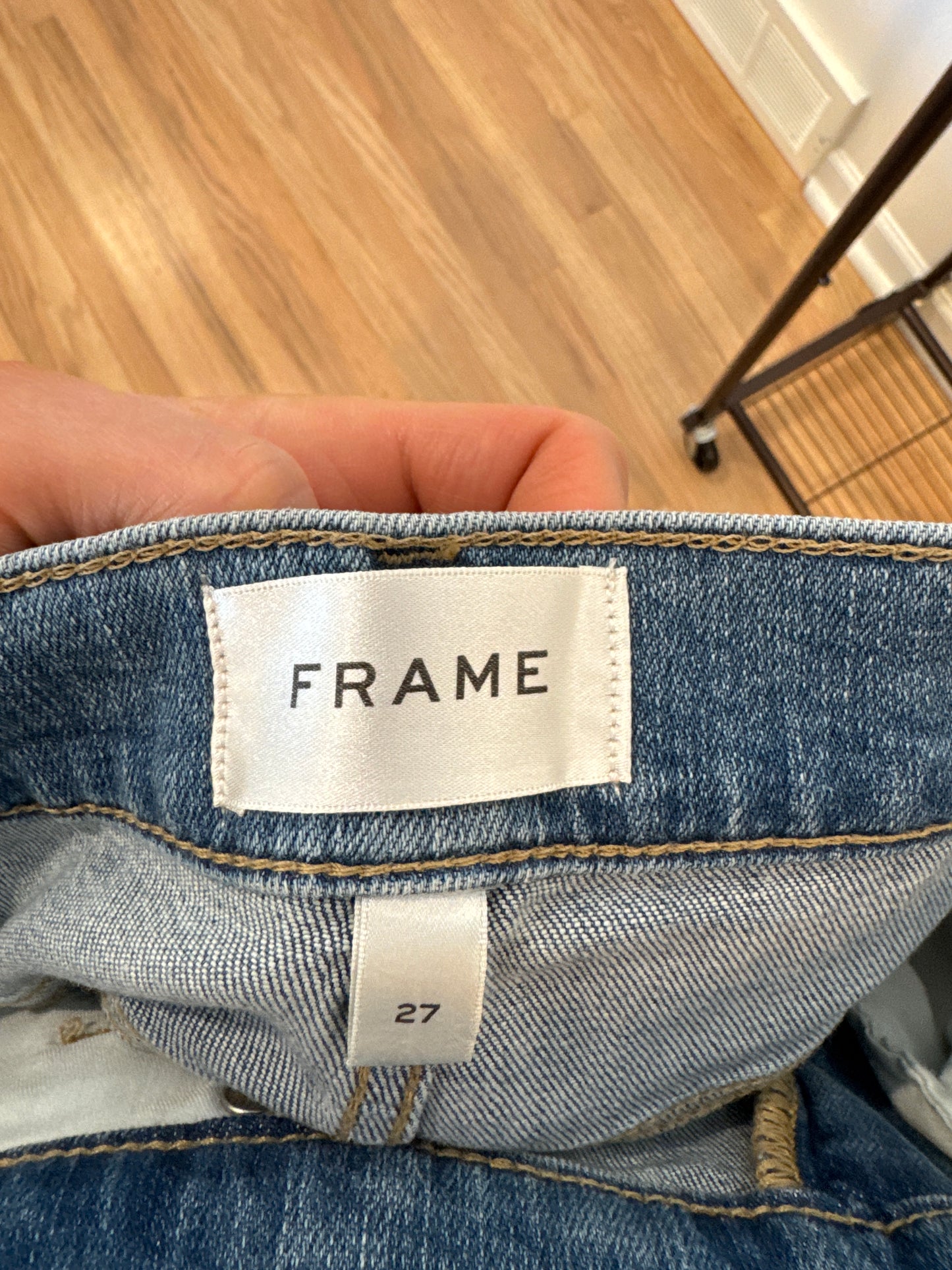 Frame Le Palazzo Crop Wide Leg Jeans size 27