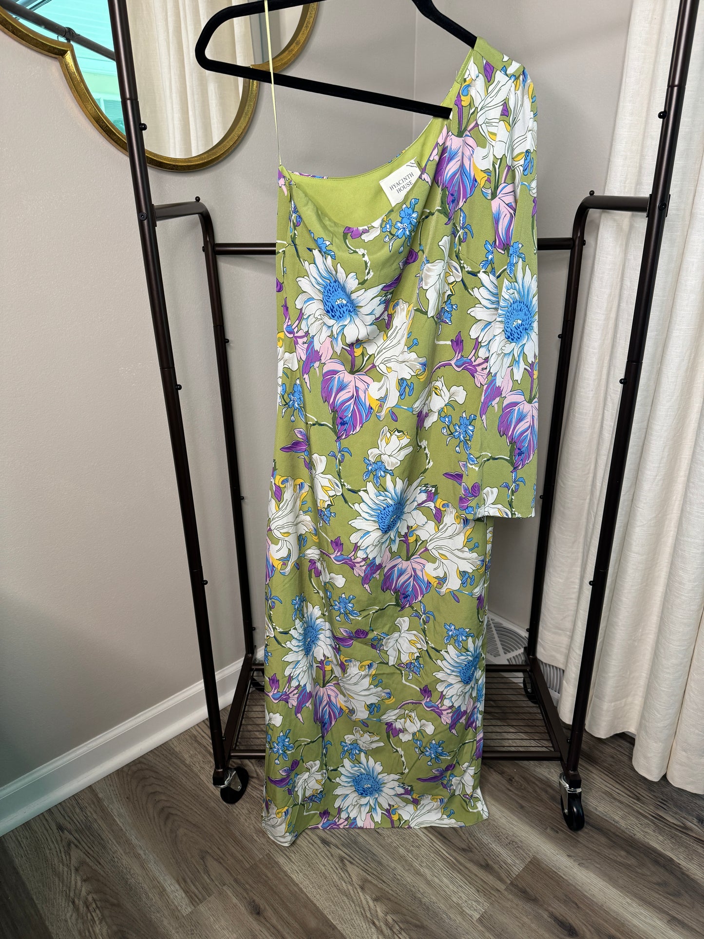 Hyacinth House One Shoulder Odelia Maxi Dress size S