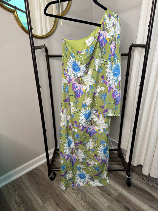 Hyacinth House One Shoulder Odelia Maxi Dress size S