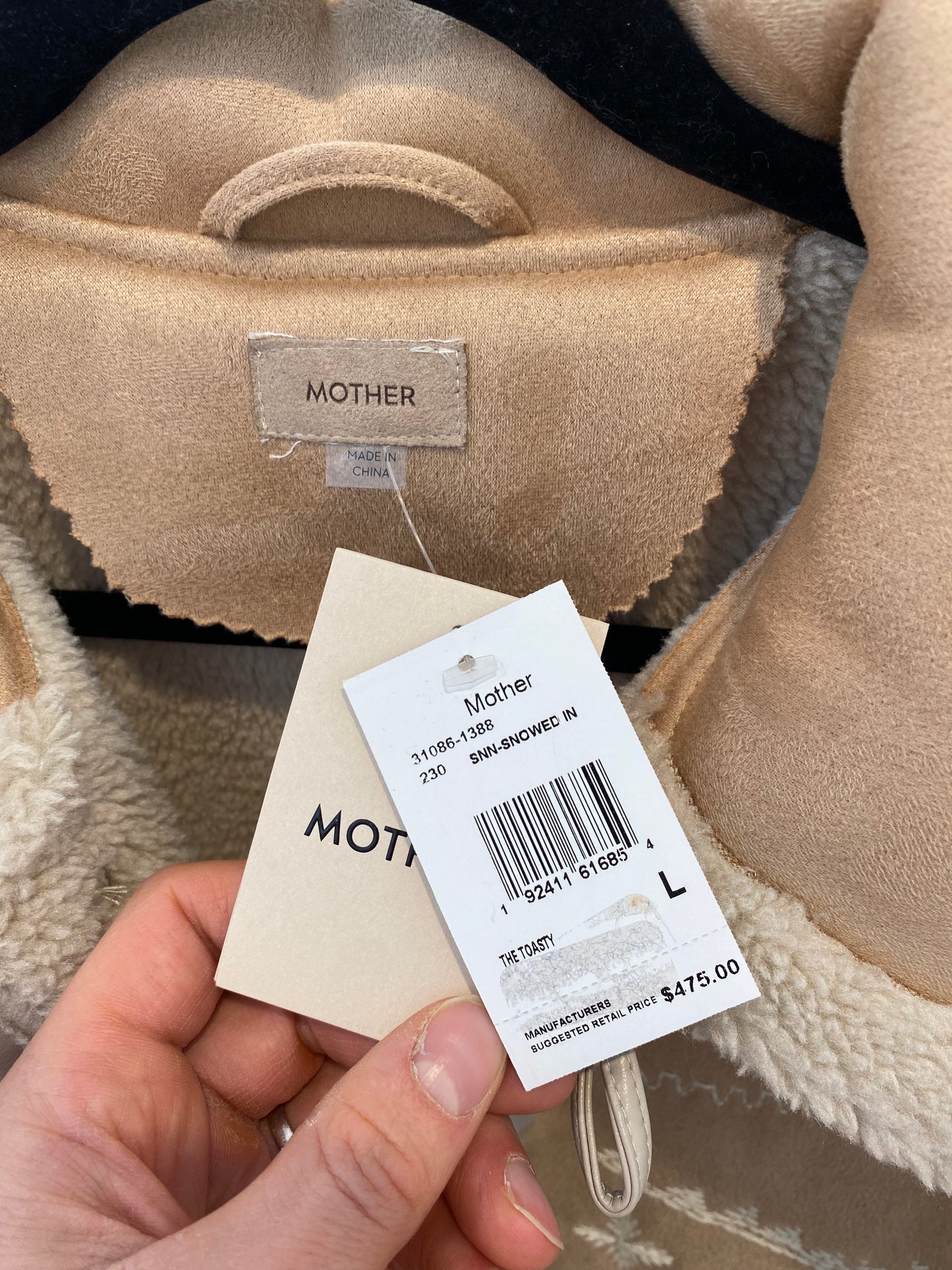 Mother The Toasty Faux Suede Jacket size L