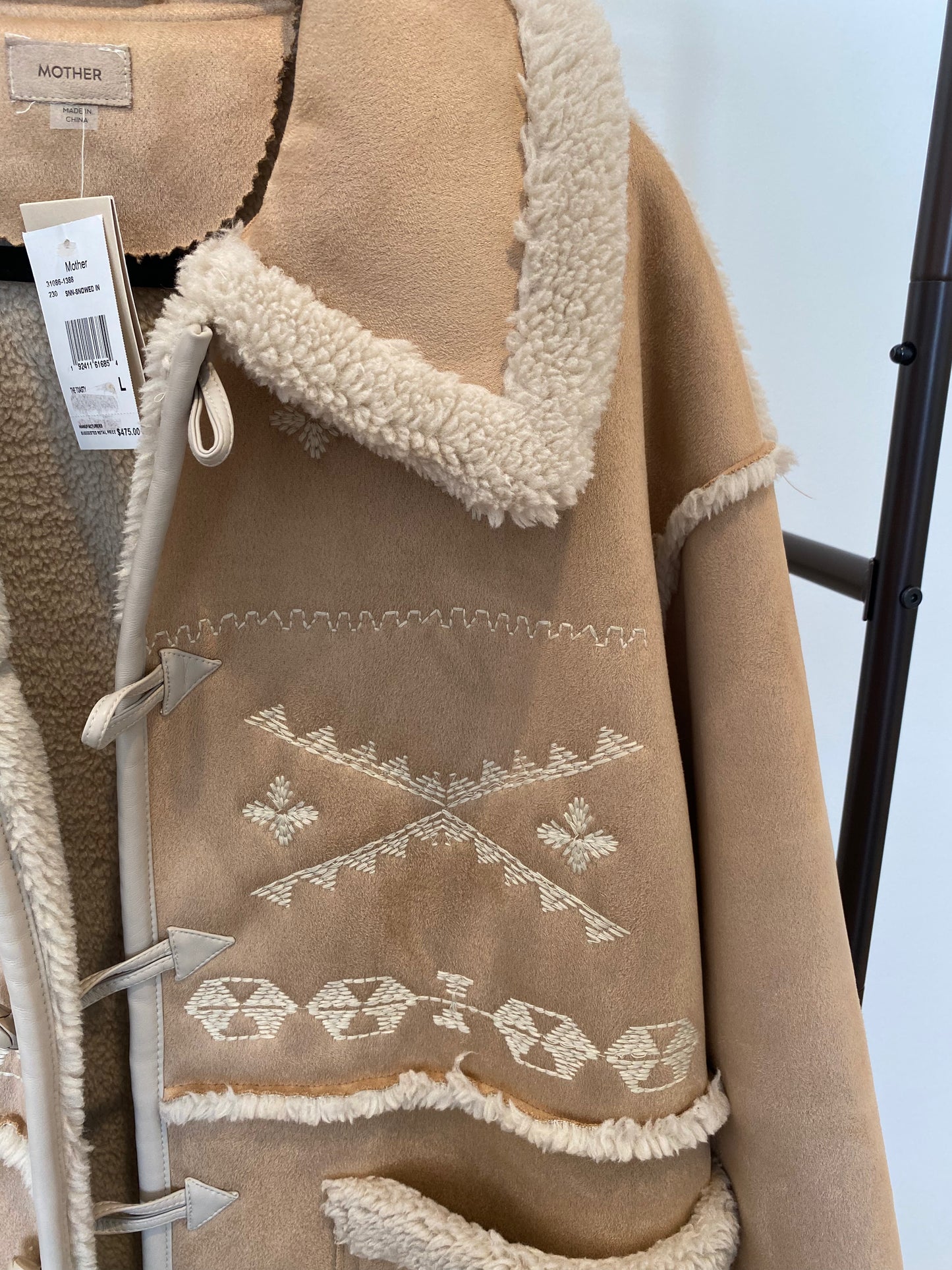 Mother The Toasty Faux Suede Jacket size L