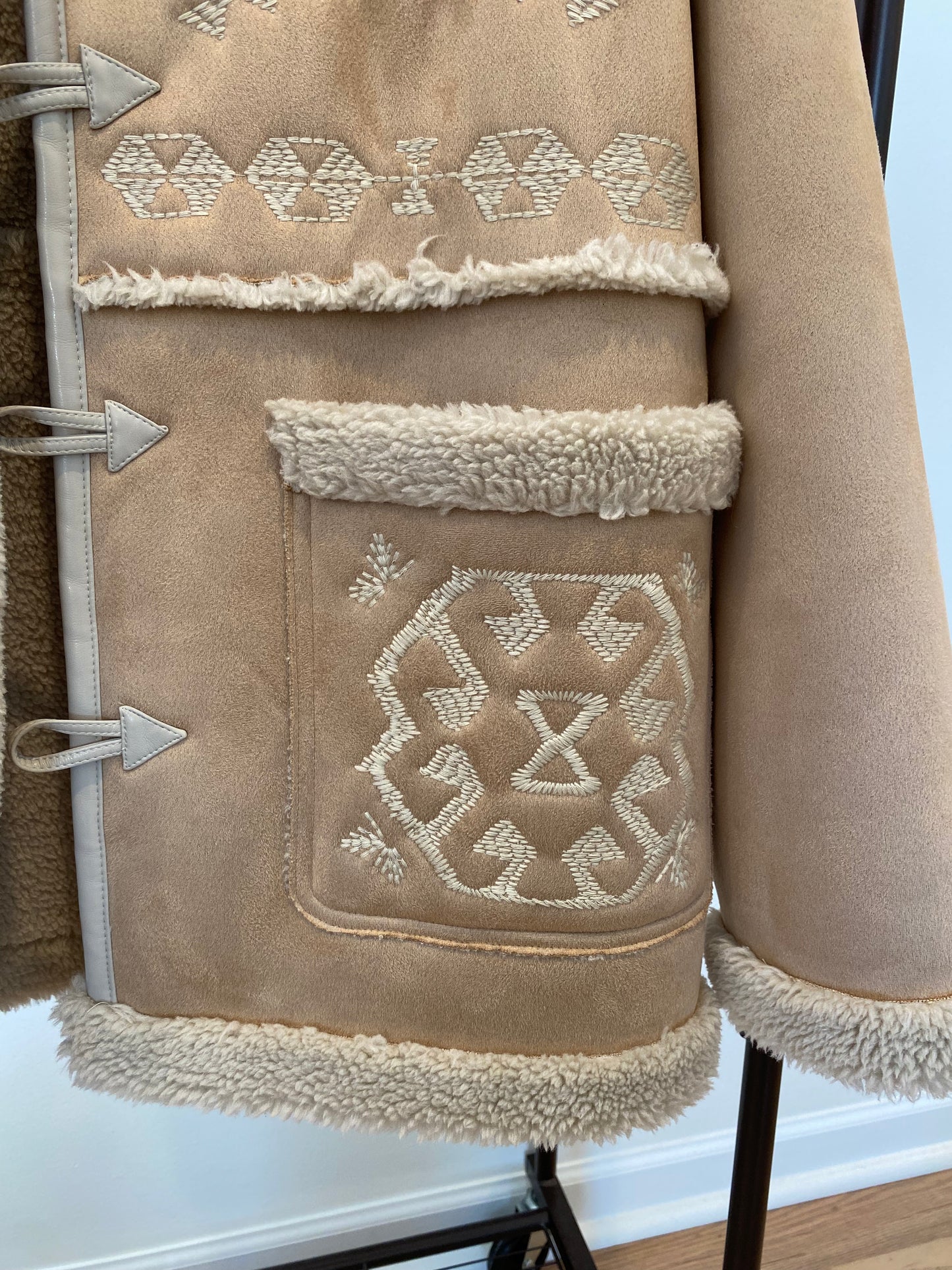 Mother The Toasty Faux Suede Jacket size L