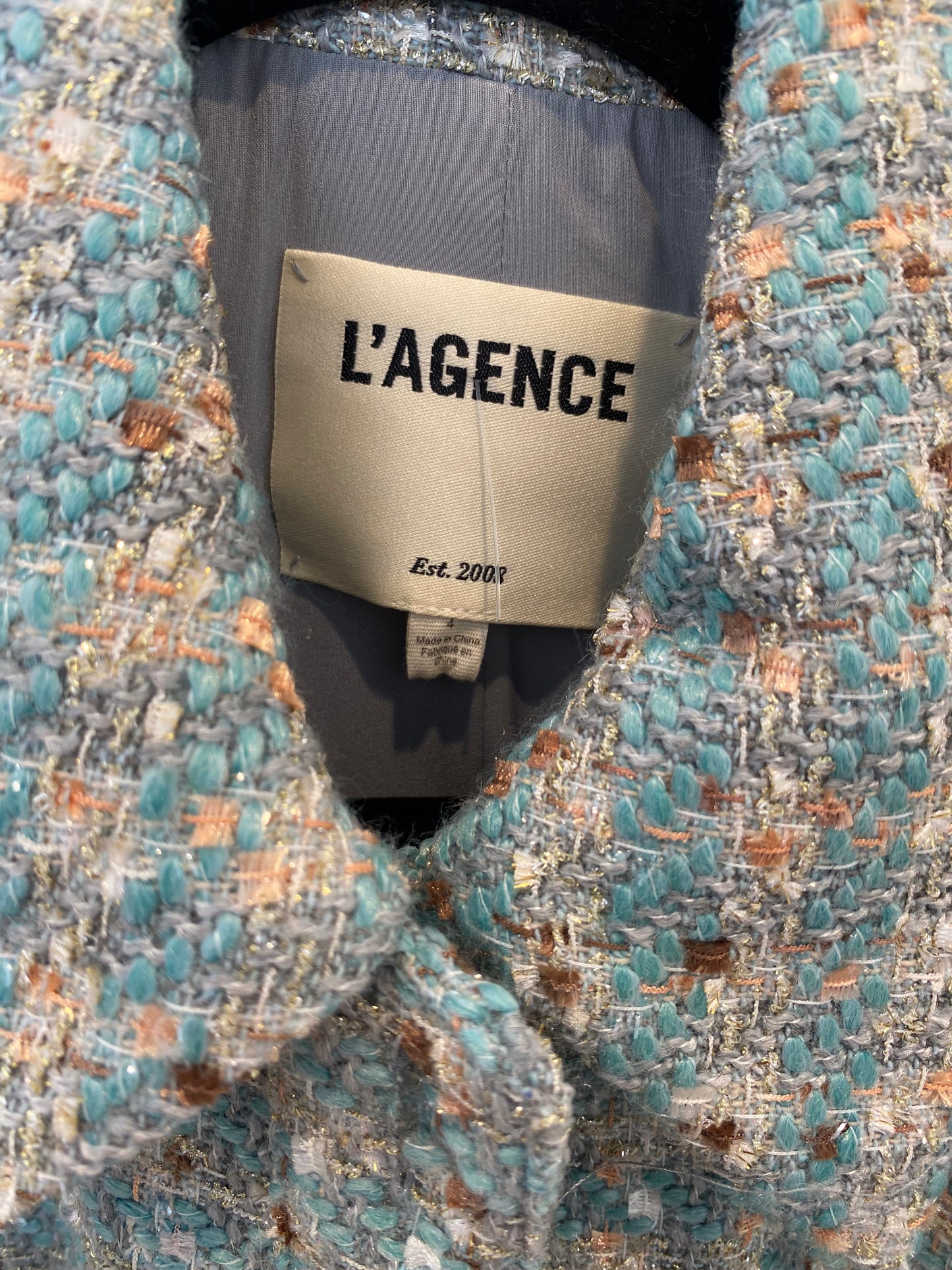 L'Agence Bridges Tweed Jacket size 4