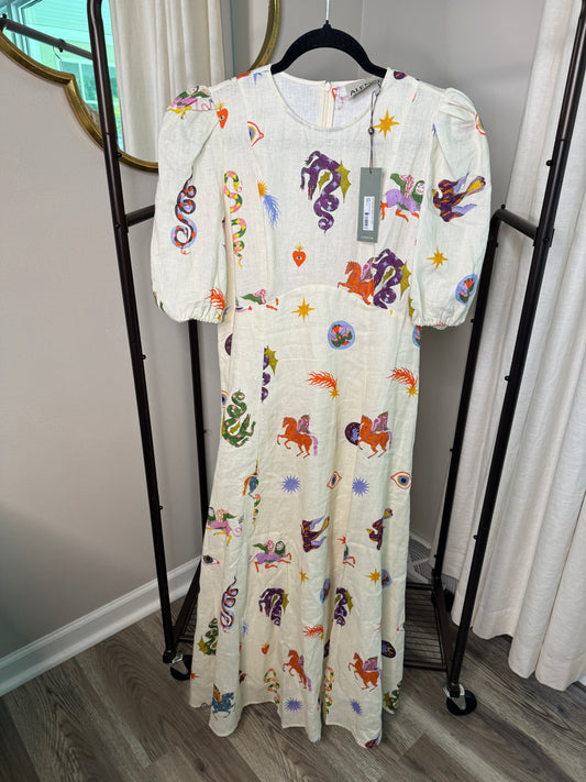 ALEMAIS Aether Midi Dress size 10