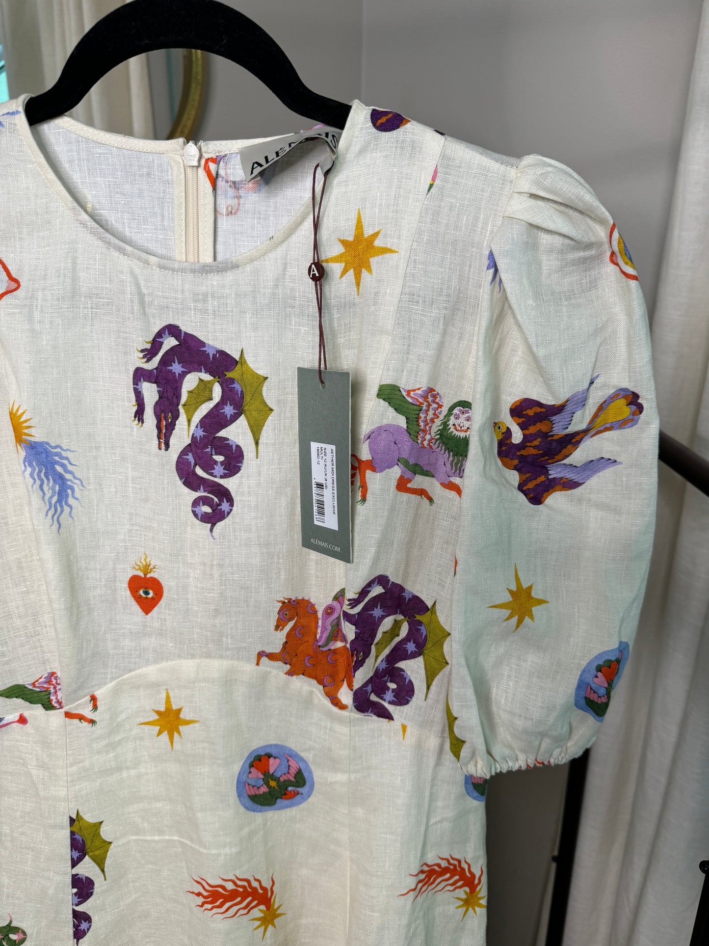 ALEMAIS Aether Midi Dress size 10