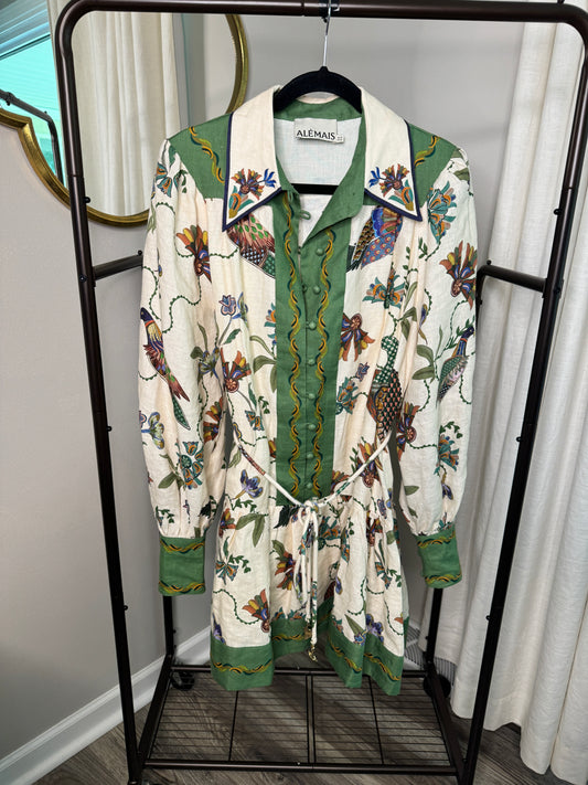 ALEMAIS Birdie Mini Dress Size 10
