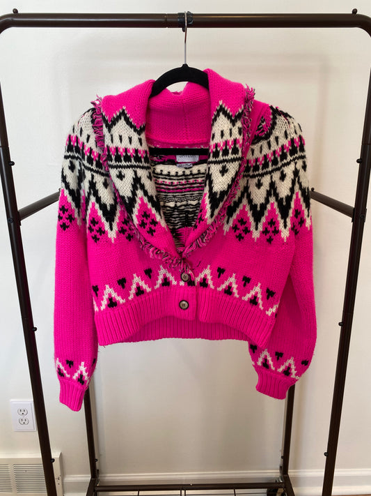 Saylor Aubrie Cardigan Bright Pink size XS