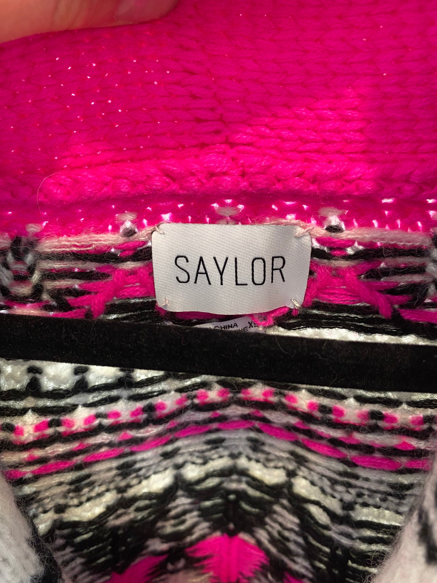 Saylor Aubrie Cardigan Bright Pink size XS